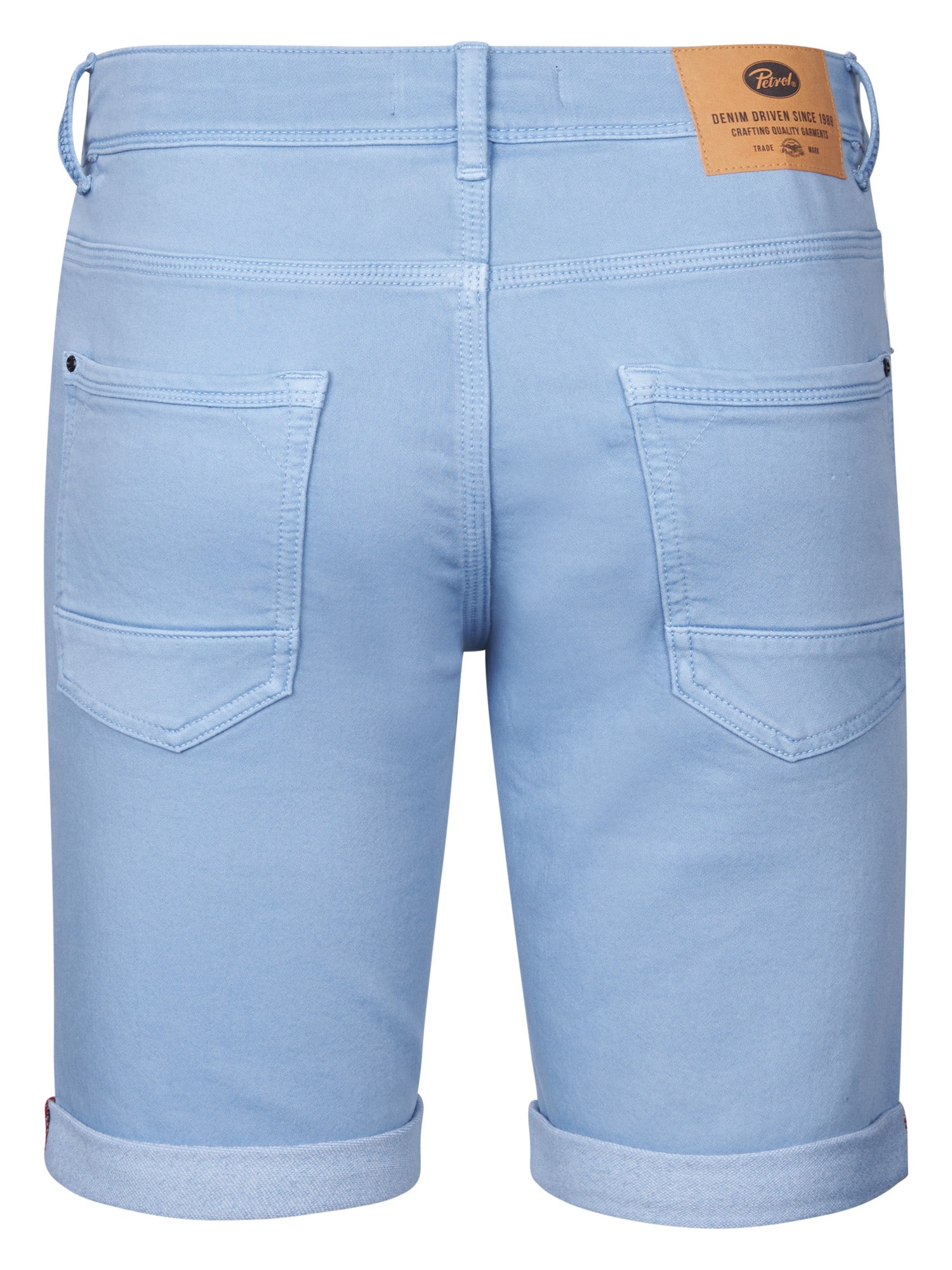 Petrol Industries Men Shorts Denim Slim Fit Pale Blue