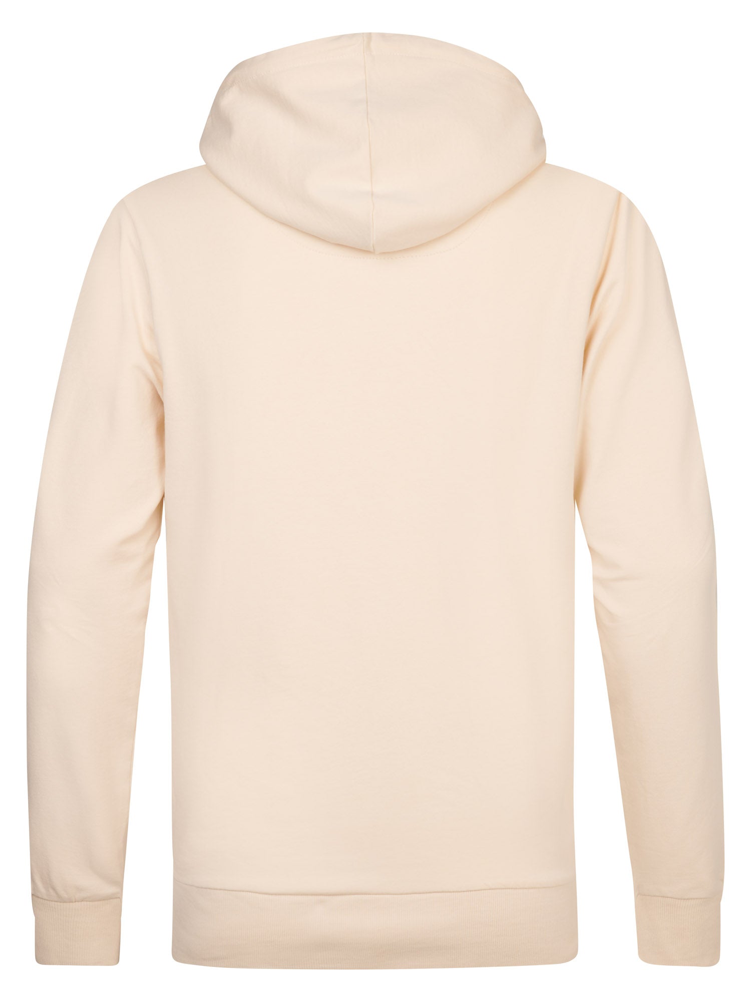 Petrol Industries Men Sweater Hooded Regular Fit Stone White