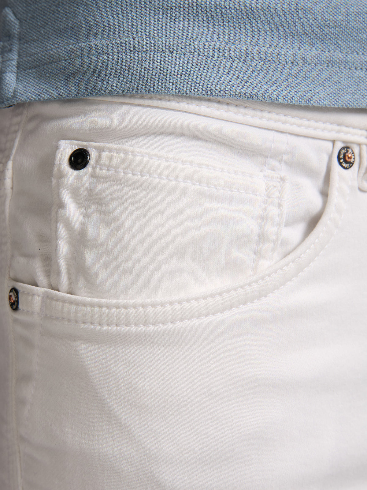 Petrol Industries Men Shorts Denim Slim Fit Bright White