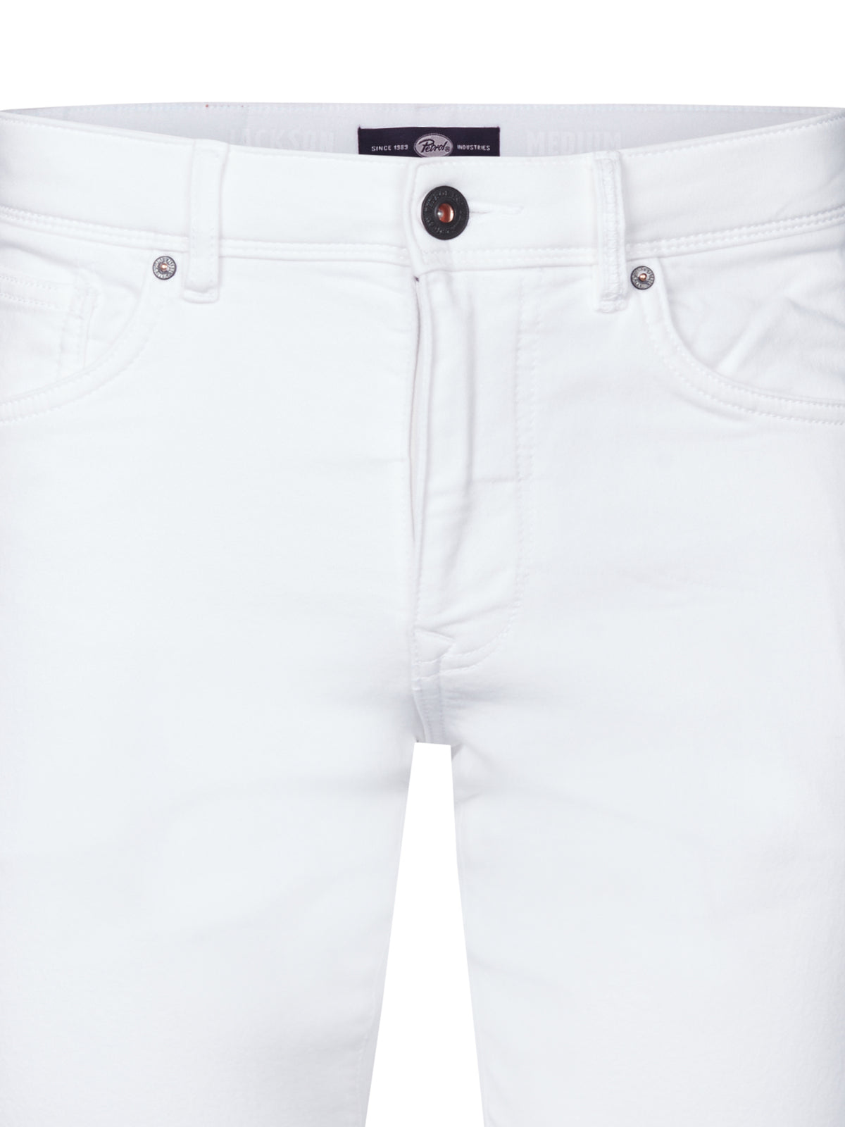 Petrol Industries Men Shorts Denim Slim Fit Bright White
