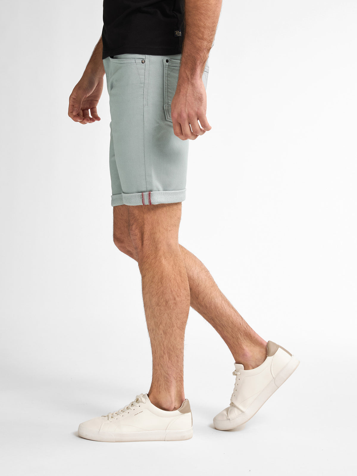 Petrol Industries Men Shorts Denim Slim Fit Aqua Grey