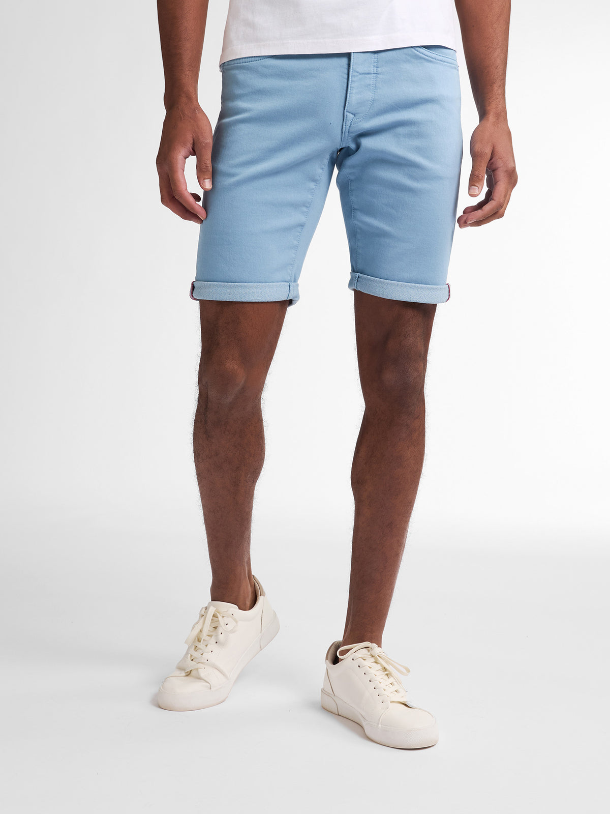 Petrol Industries Men Shorts Denim Slim Fit Pale Blue