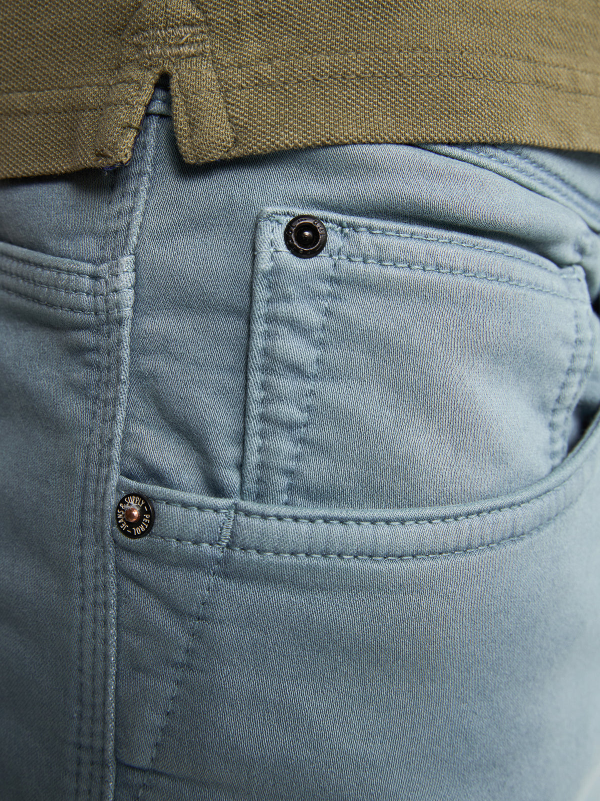 Petrol Industries Men Shorts Denim Slim Fit Ocean