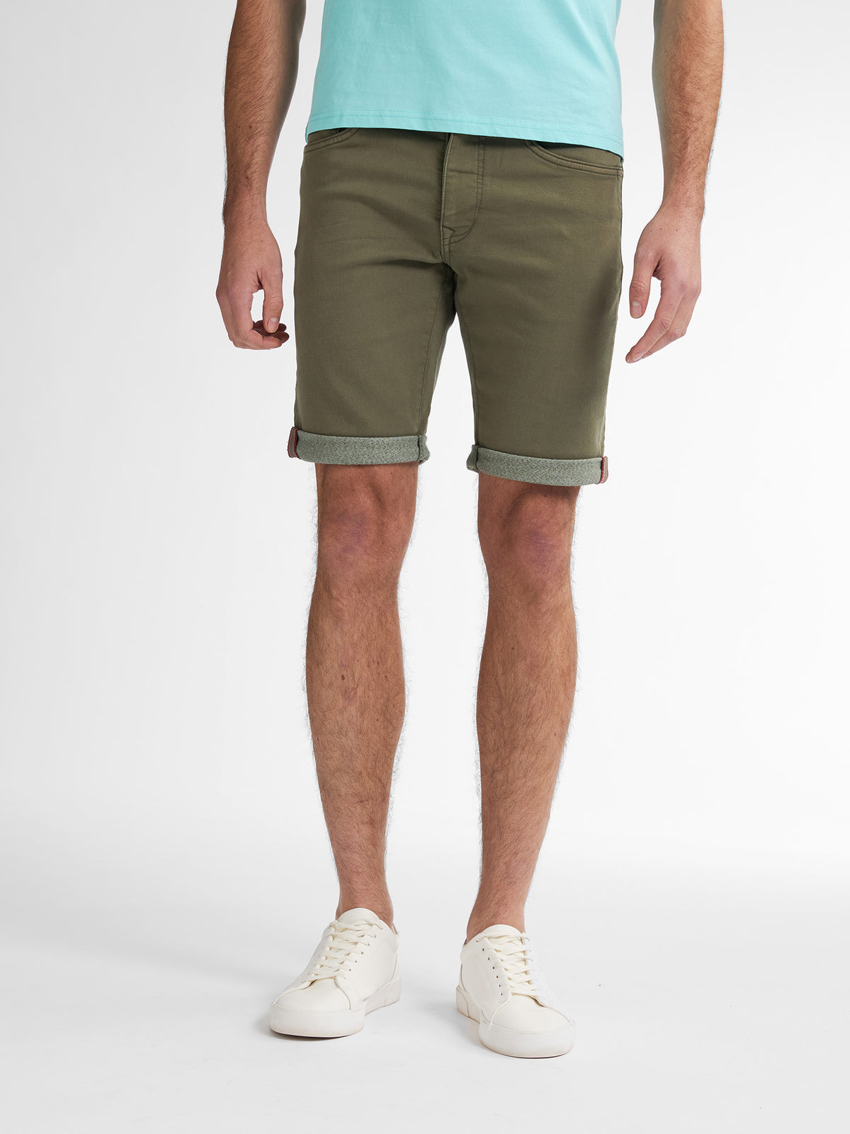 Petrol Industries Men Shorts Denim Slim Fit Dusty Army