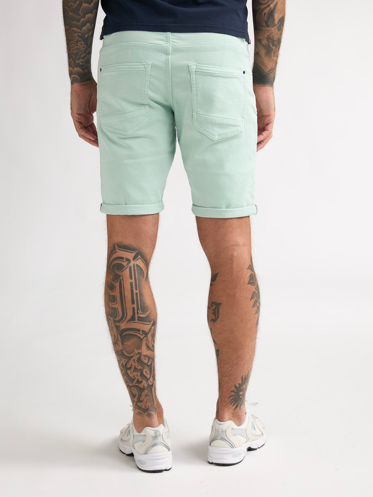 Petrol Industries Men Shorts Denim Slim Fit Cool Mint