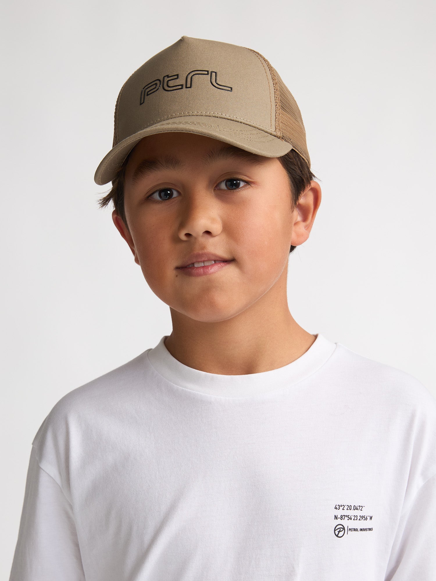 Petrol Industries Boys Accessories Cap Trucker Fit Light Tan