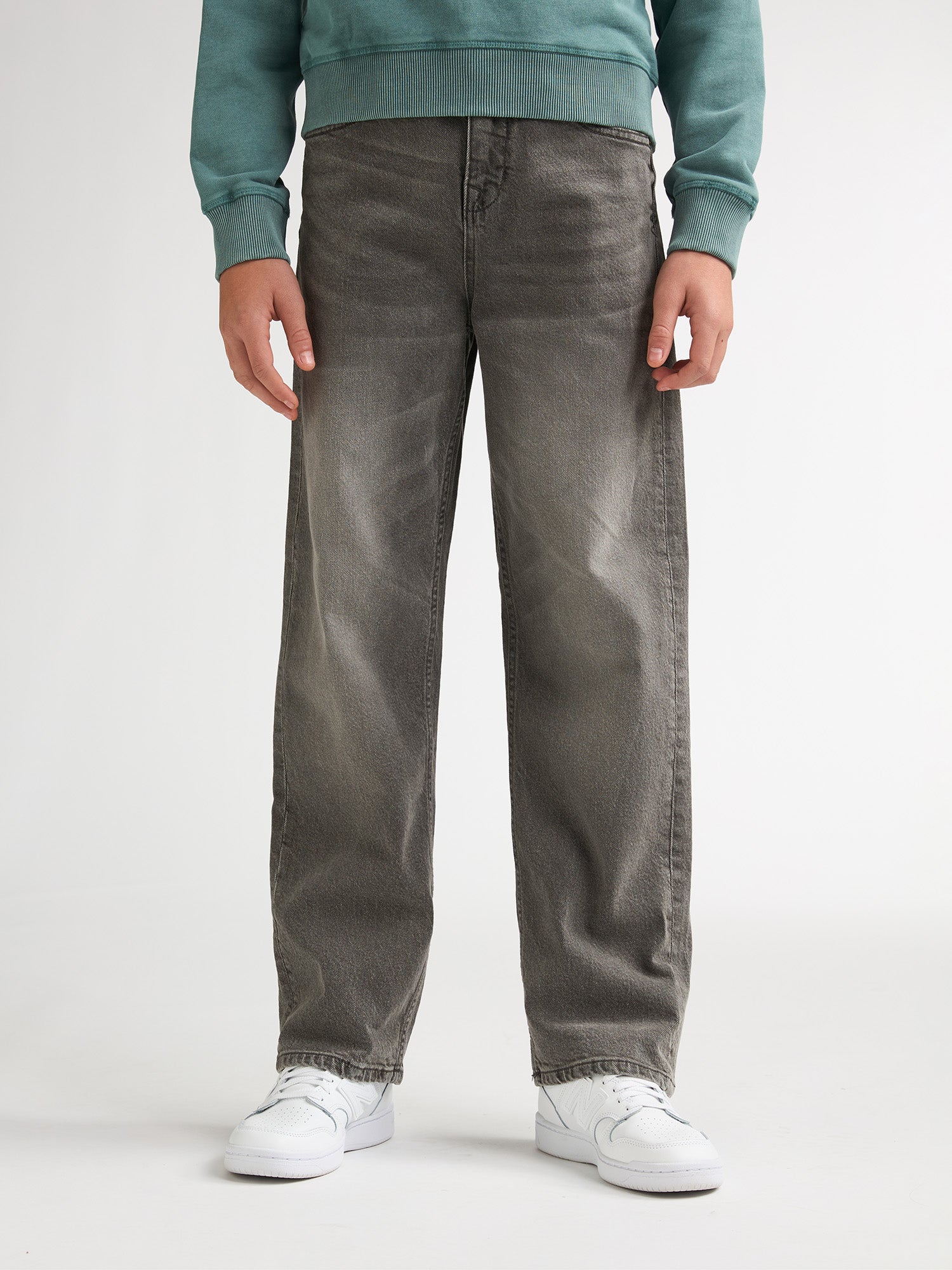 Petrol Industries Boys LENOX - Boys Denim Loose Fit Loose Fit Silver Grey