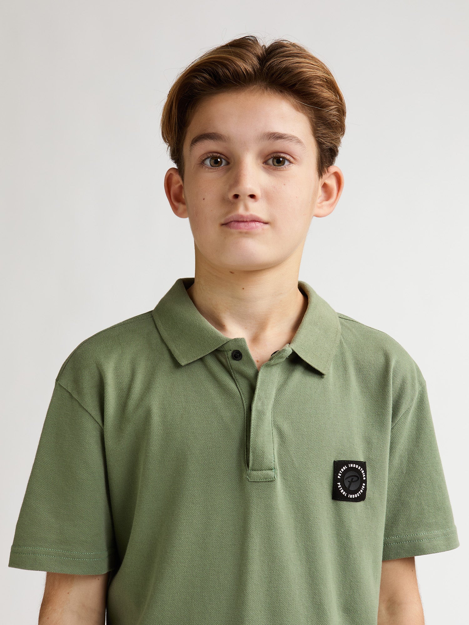Petrol Industries Boys Polo Short Sleeve Relaxed Fit Sage