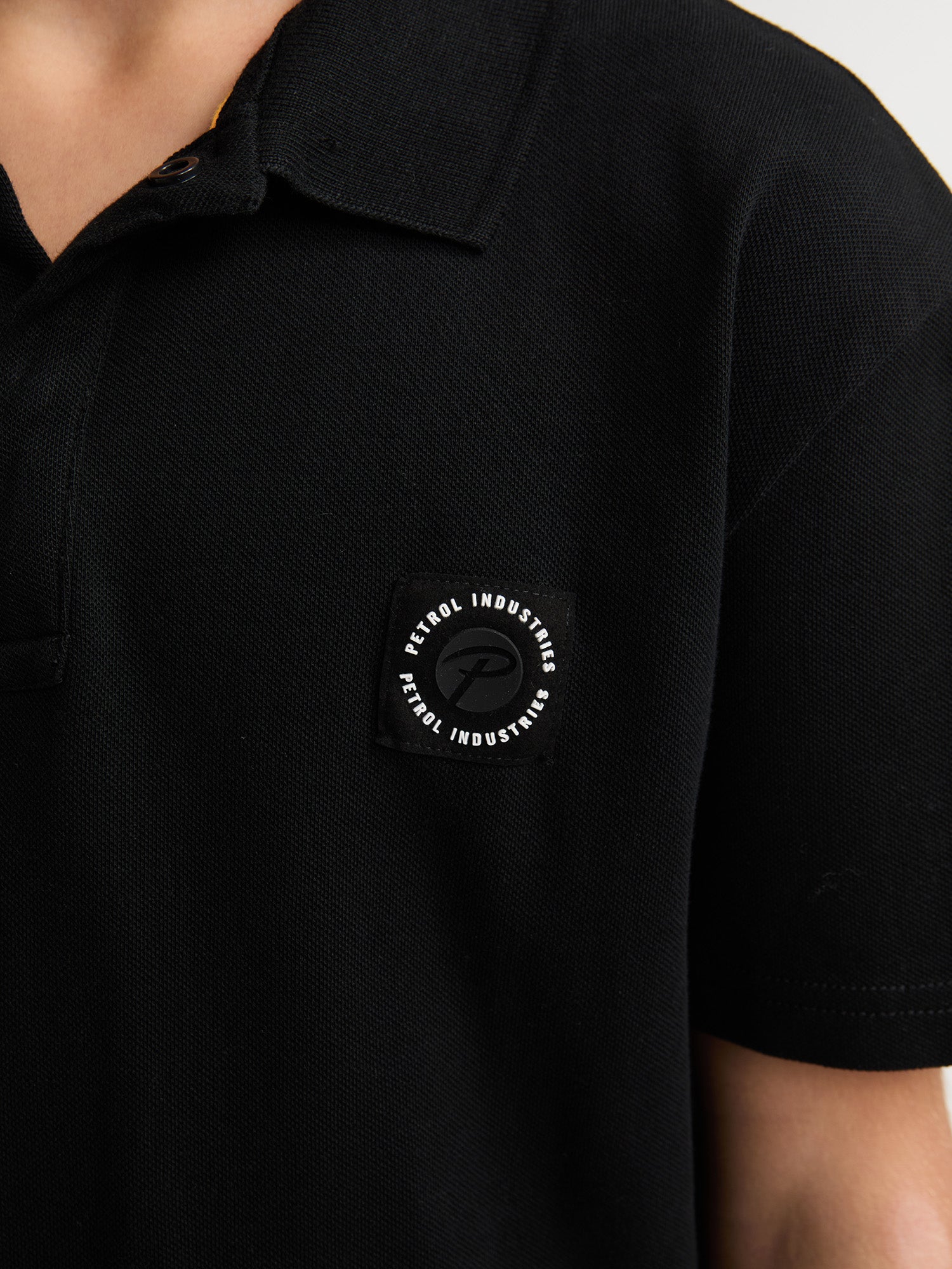 Petrol Industries Boys Polo Short Sleeve Relaxed Fit Black