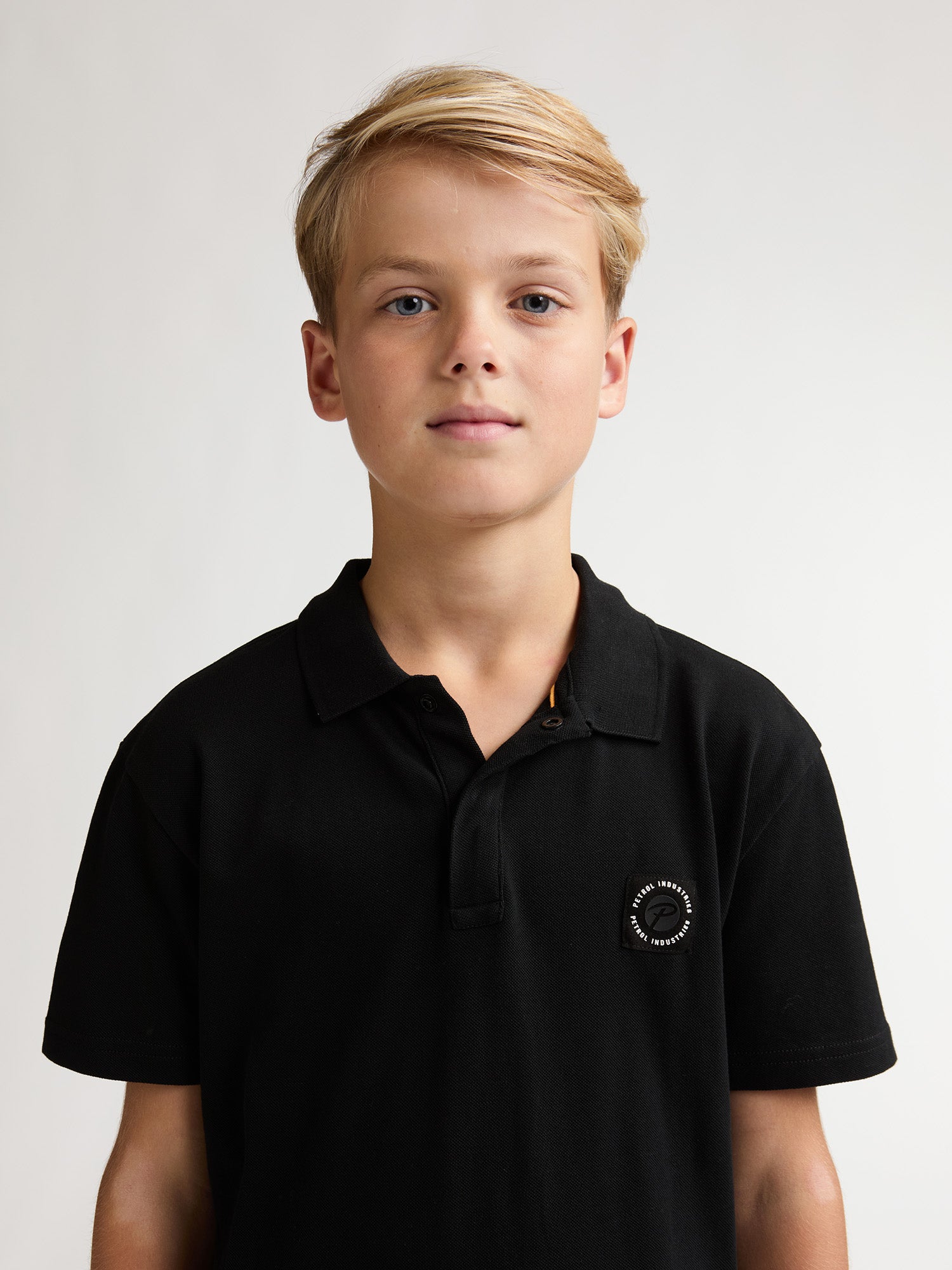 Petrol Industries Boys Polo Short Sleeve Relaxed Fit Black