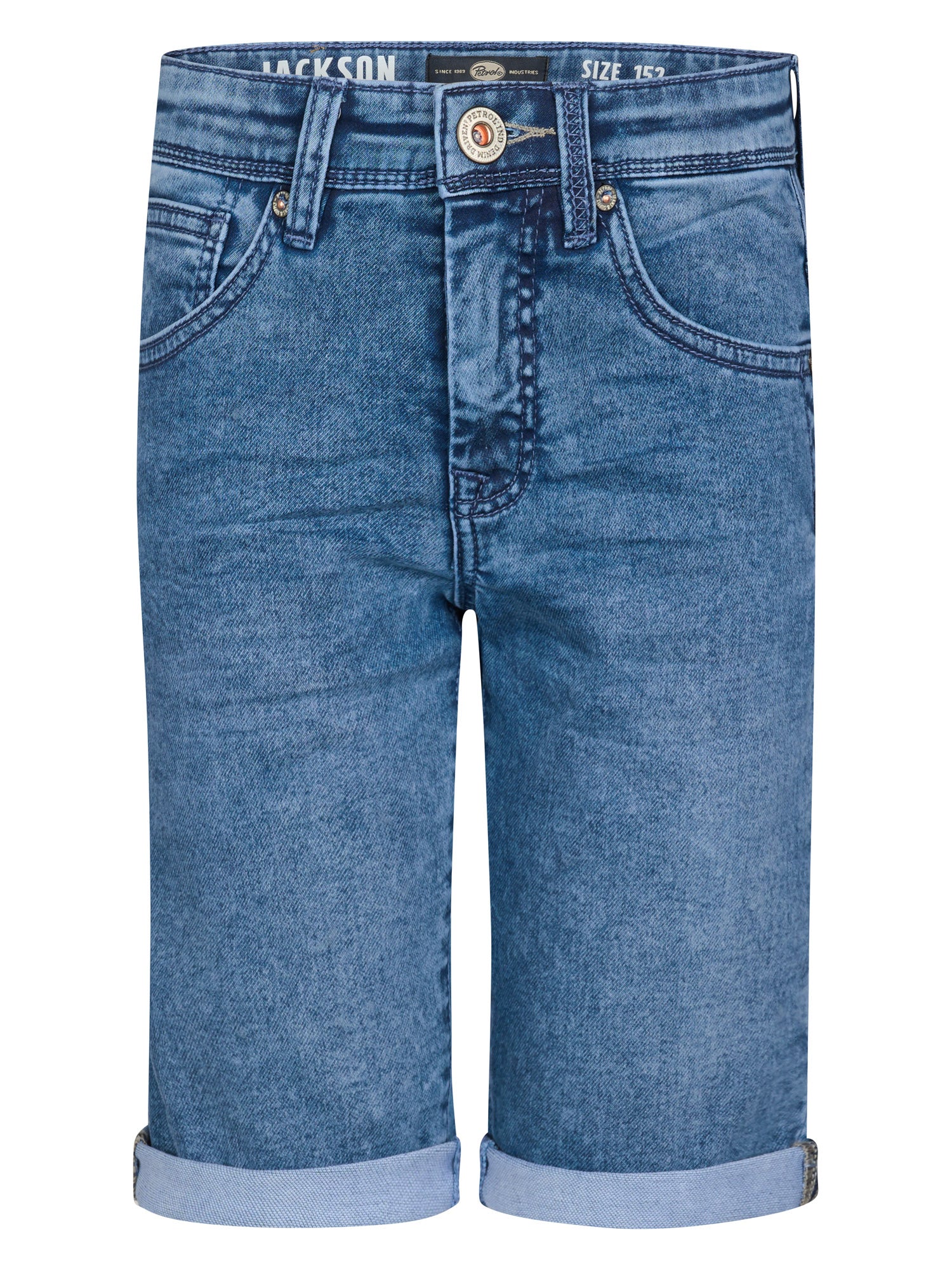 Petrol Industries Boys JACKSON - Boys Denim Jogg Short Slim Fit Light Used
