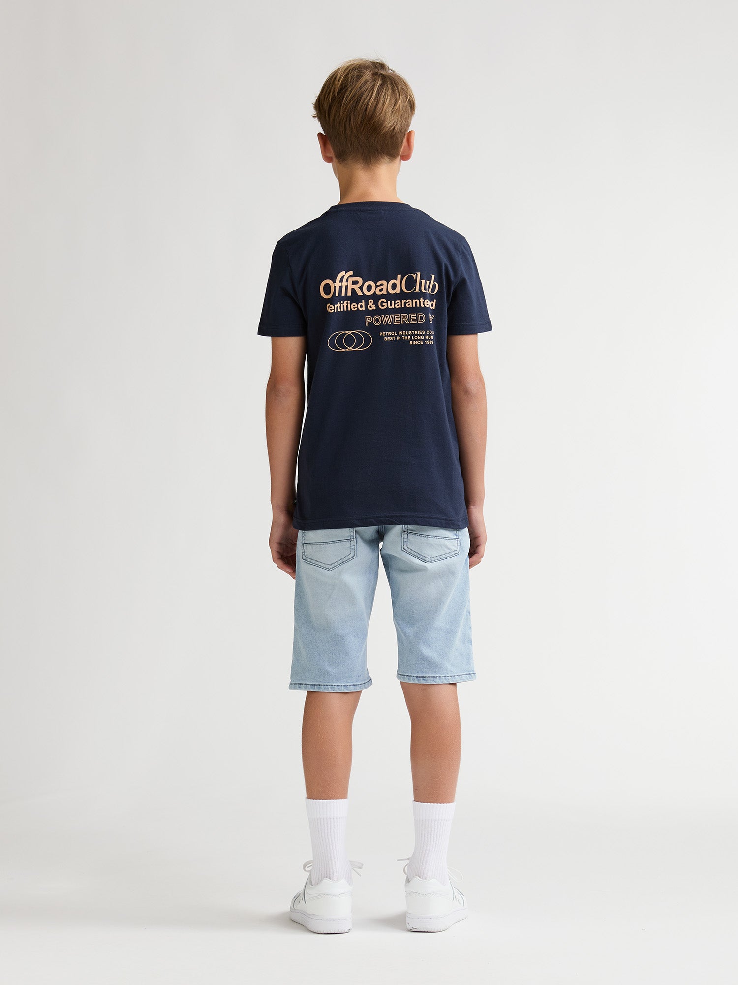 Petrol Industries Boys JACKSON - Boys Denim Jogg Short Slim Fit Light Stone