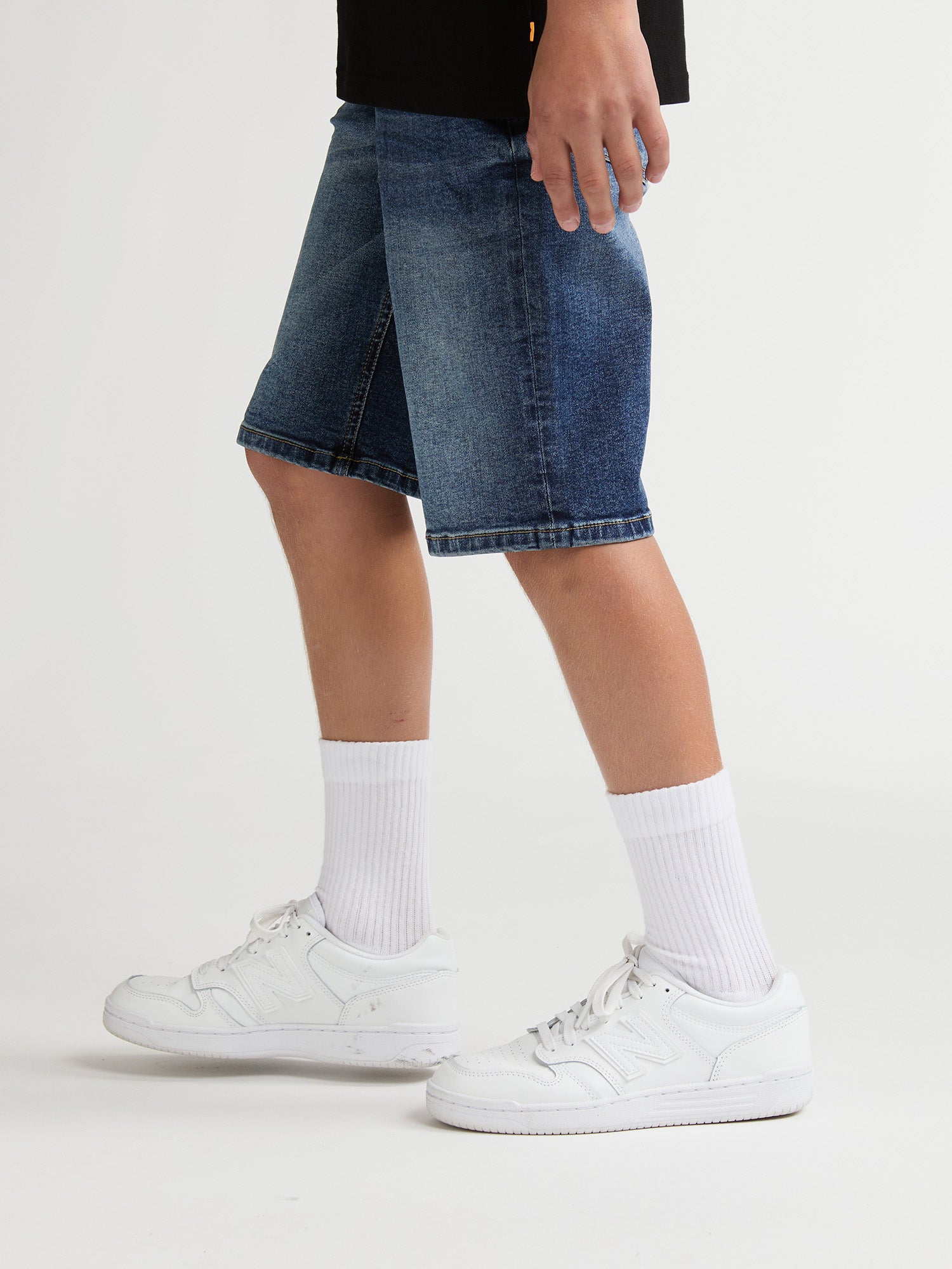 Petrol Industries Boys BULLSEYE - Boys Denim Short Regular Fit Regular Fit Natural Faded
