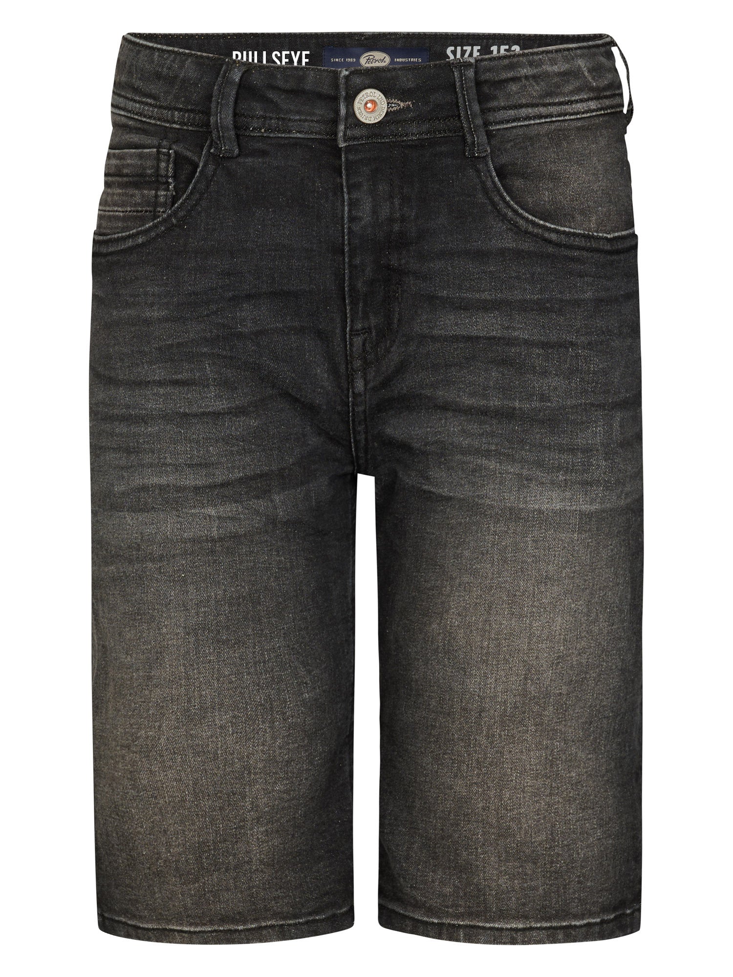 Petrol Industries Boys BULLSEYE - Boys Denim Short Regular Fit Regular Fit Black Stone