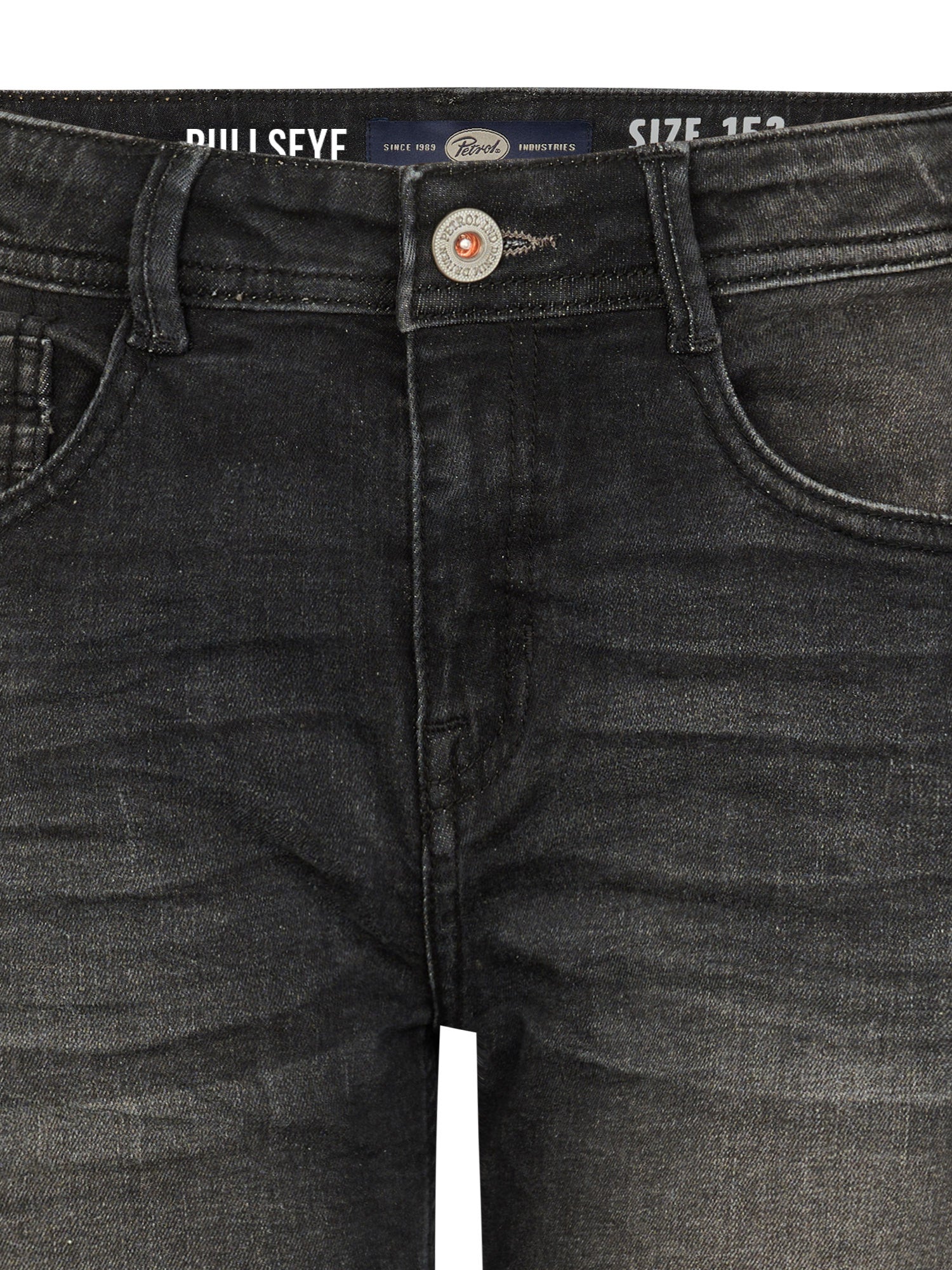 Petrol Industries Boys BULLSEYE - Boys Denim Short Regular Fit Regular Fit Black Stone