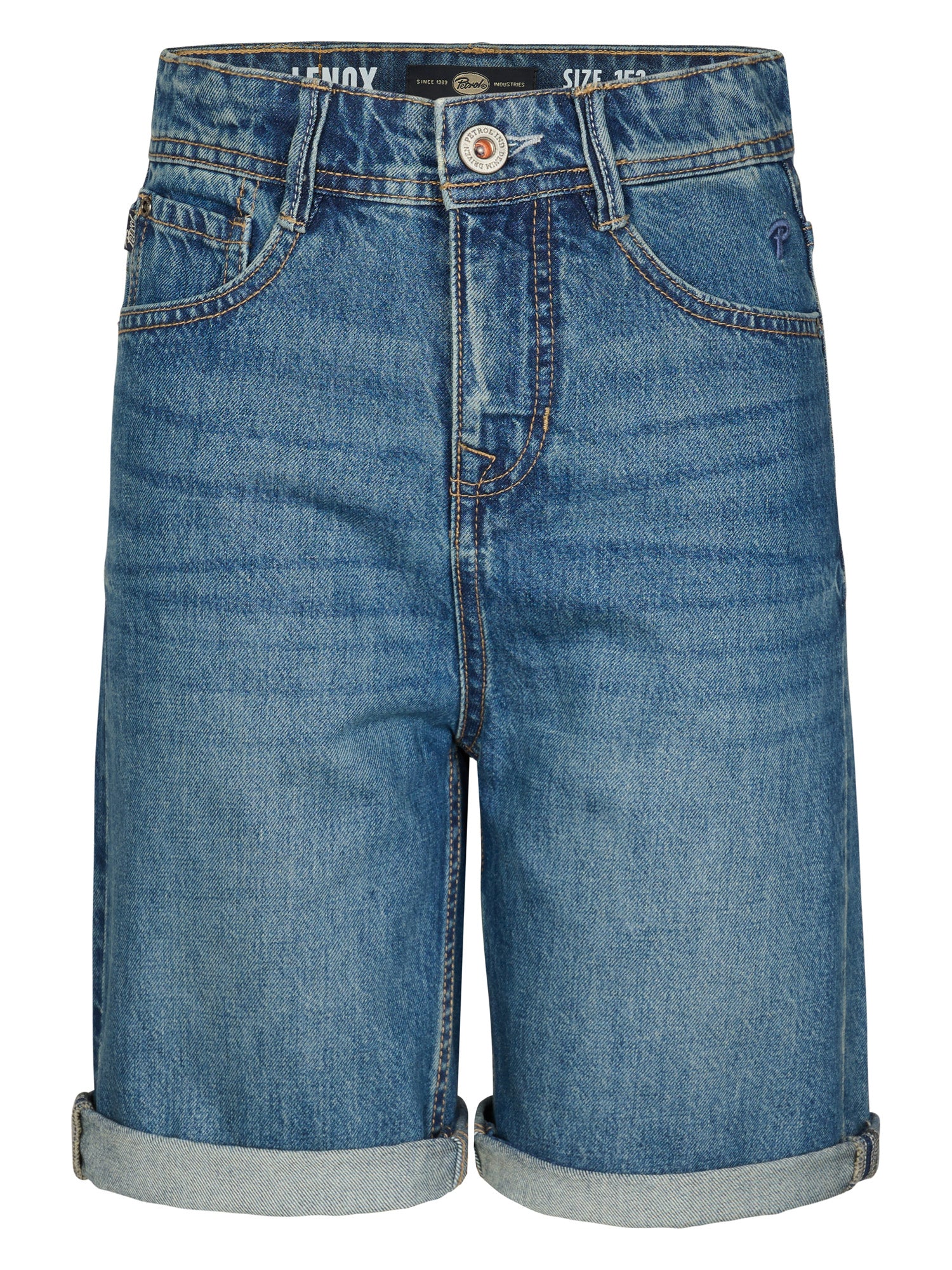 Petrol Industries Boys LENOX - Boys Denim Short Loose Fit Loose Fit Medium Vintage