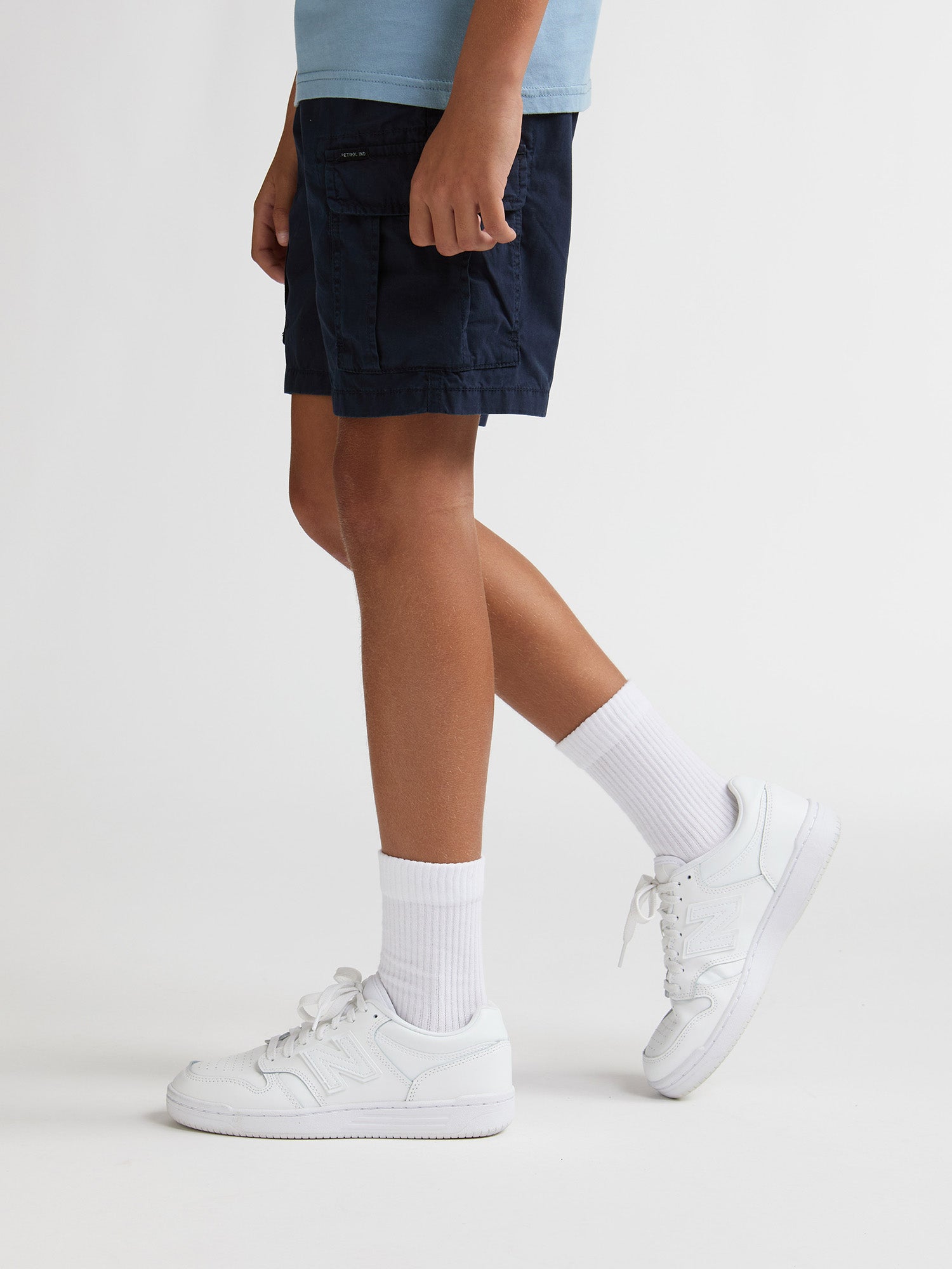 Petrol Industries Boys Shorts Cargo Fit Navy Blue