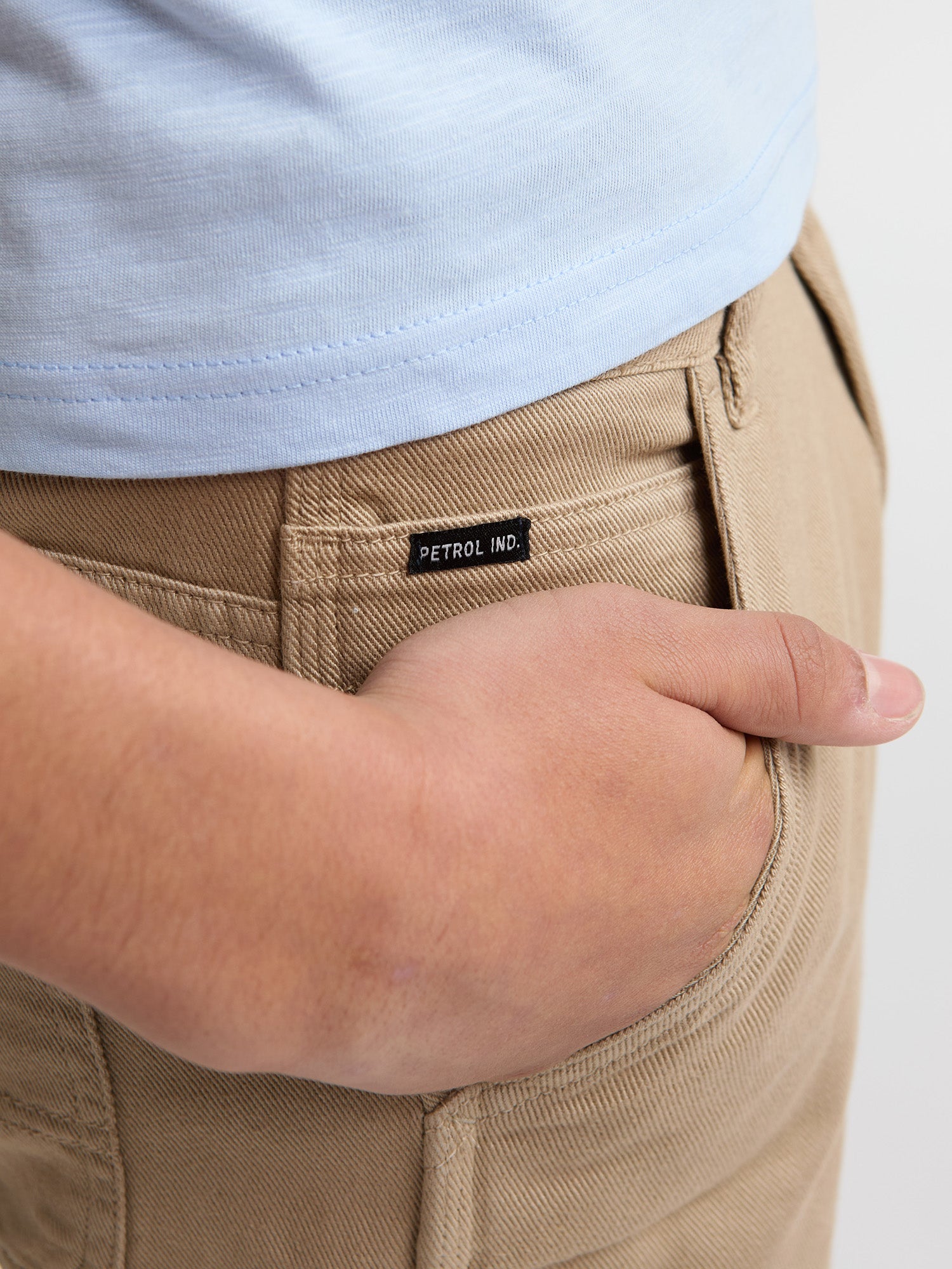 Petrol Industries Boys Shorts Chino Fit Light Tan