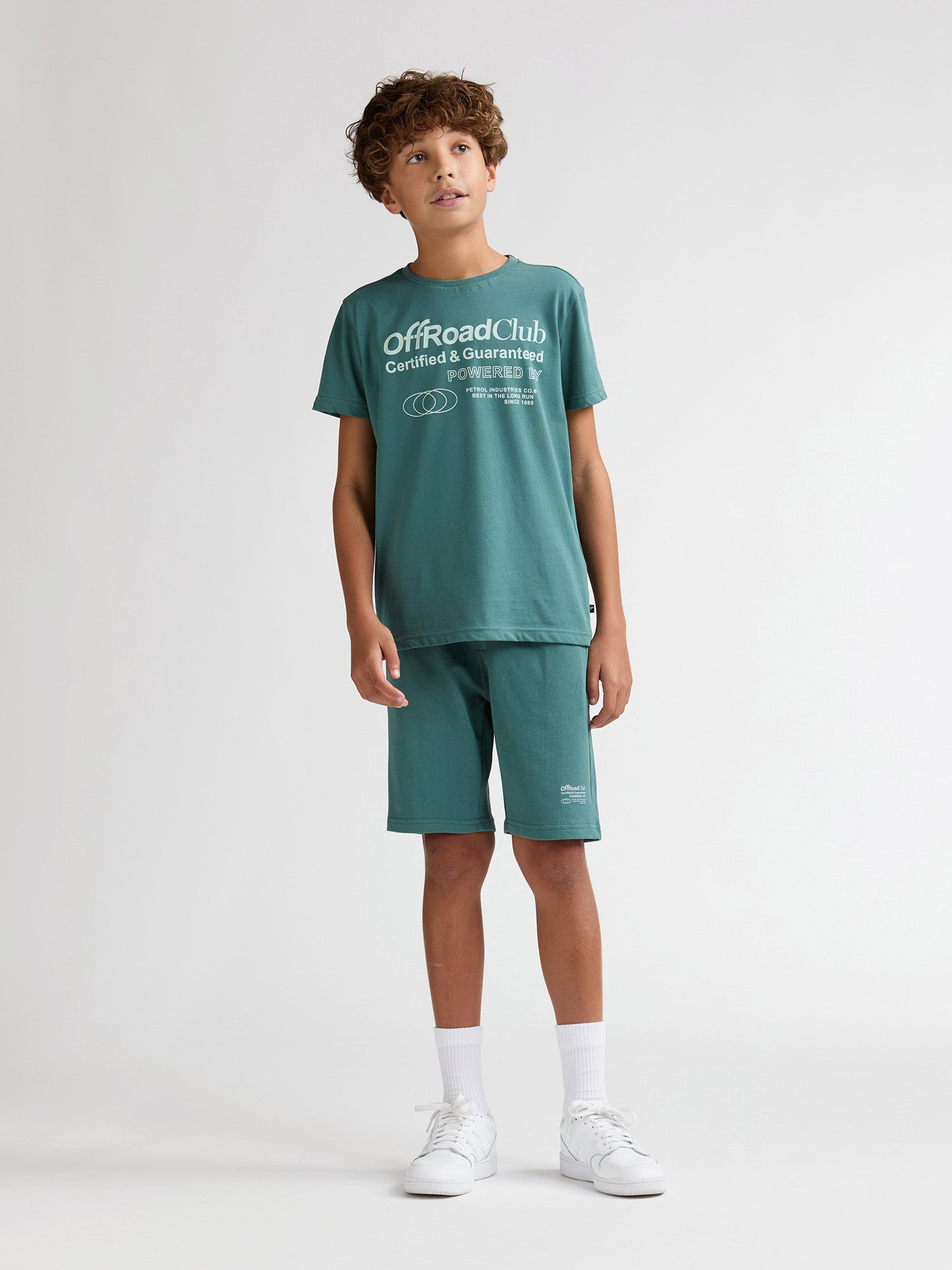 Petrol Industries Boys Short Jogging Sweat Fit Oil Green