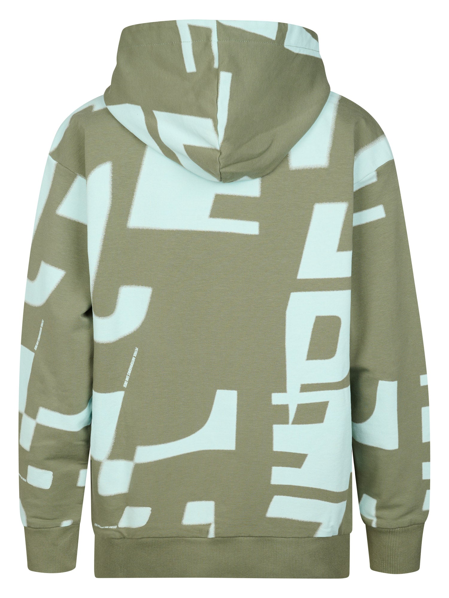 Petrol Industries Boys Sweater Hooded All-Over Print Relaxed Fit Sage