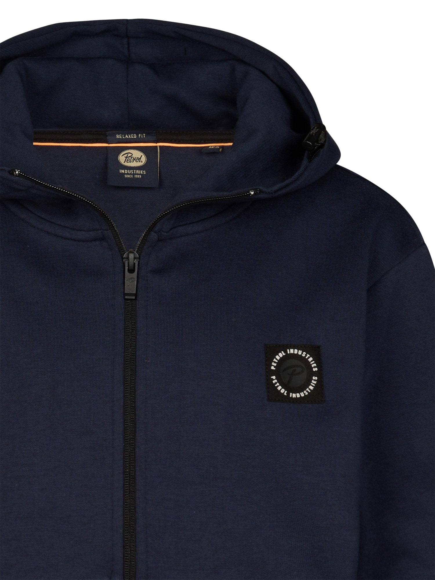 Petrol Industries Boys Sweater Hooded Zip Relaxed Fit Navy Blue