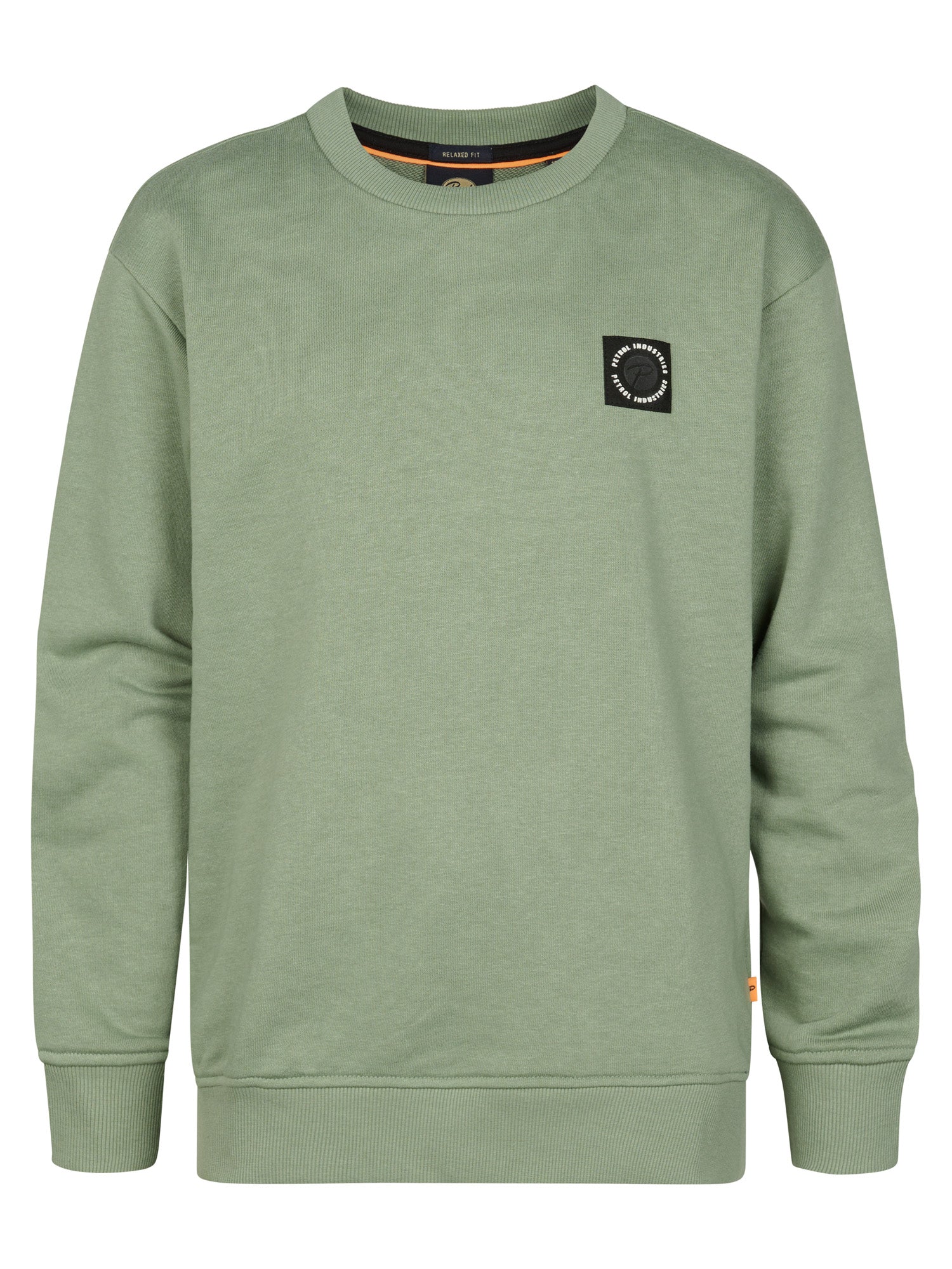 Petrol Industries Boys Sweater Round Neck Relaxed Fit Sage