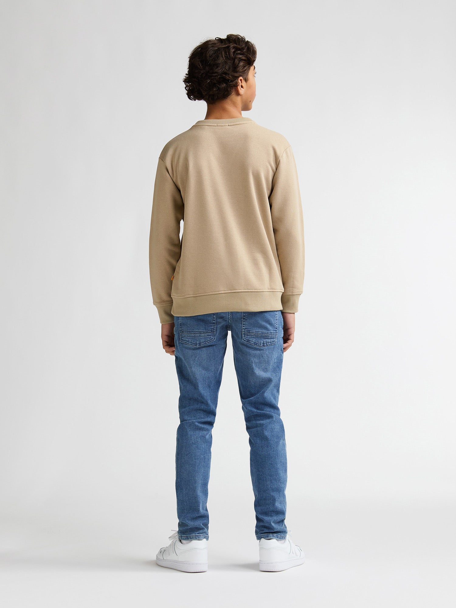 Petrol Industries Boys Sweater Round Neck Relaxed Fit Light Tan