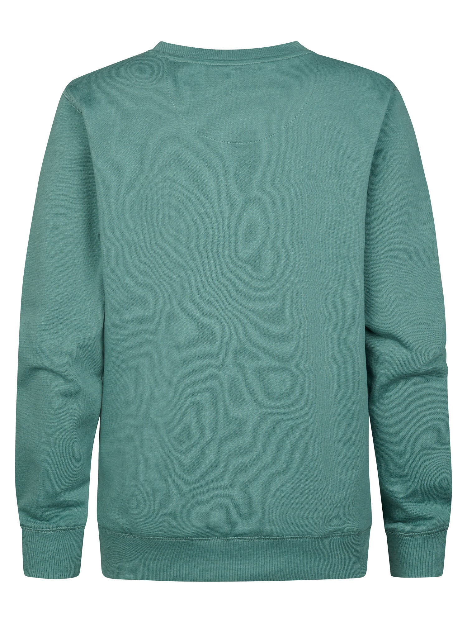 Petrol Industries Boys Sweater Round Neck Print Regular Fit Oil Green