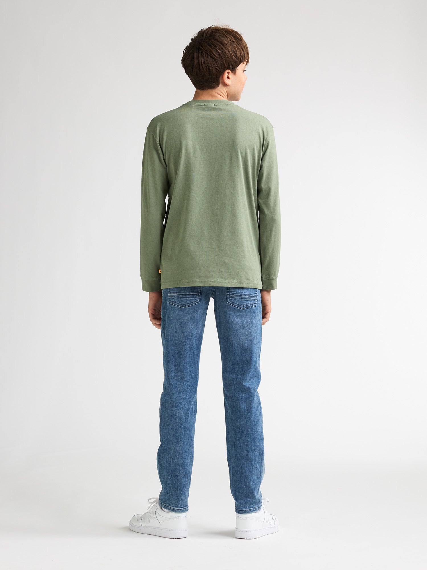 Petrol Industries Boys T-Shirt Long Sleeve Round Neck Relaxed Fit Sage