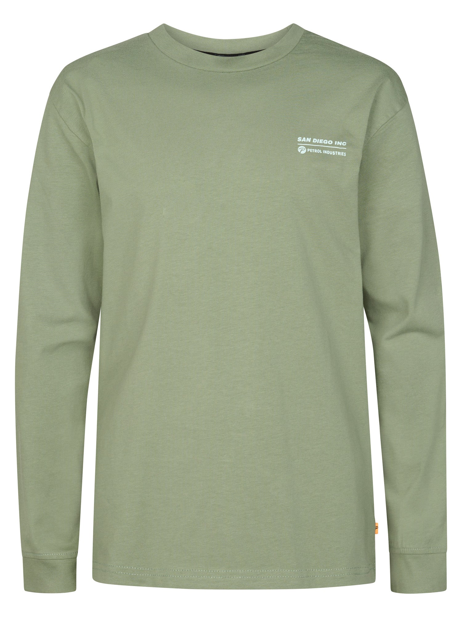 Petrol Industries Boys T-Shirt Long Sleeve Round Neck Relaxed Fit Sage
