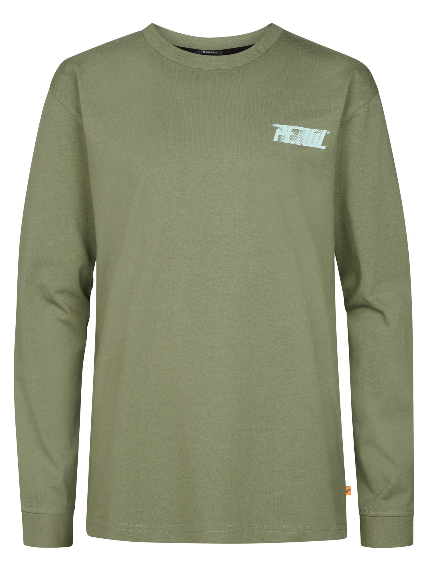 Petrol Industries Boys T-Shirt Long Sleeve Classic Print Relaxed Fit Sage