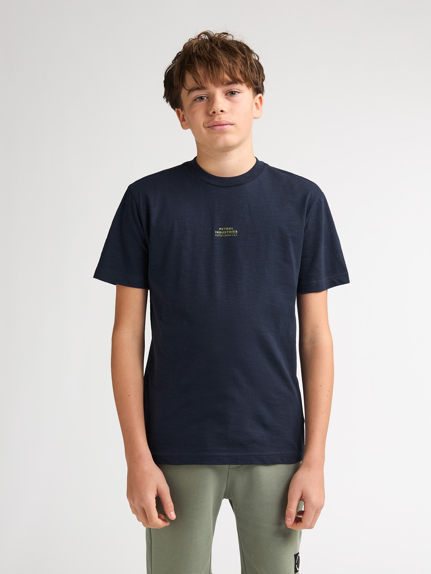 Petrol Industries Boys T-Shirt Short Sleeve Relaxed Fit Navy Blue