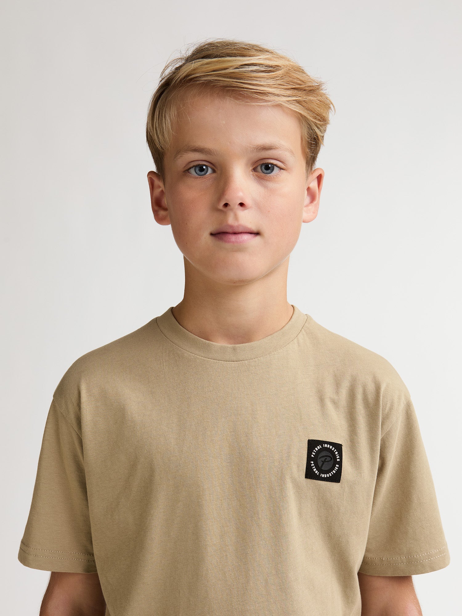 Petrol Industries Boys T-Shirt Short Sleeve Relaxed Fit Light Tan