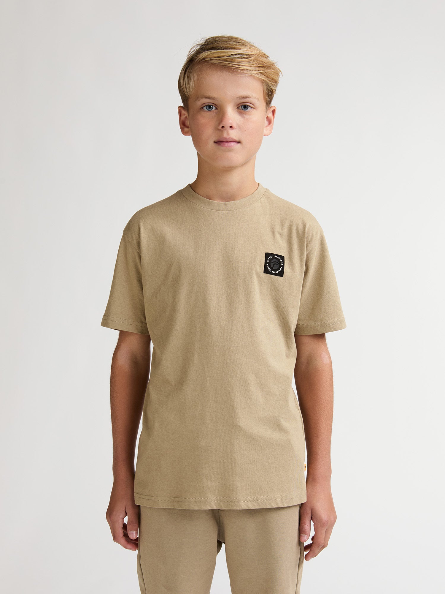 Petrol Industries Boys T-Shirt Short Sleeve Relaxed Fit Light Tan