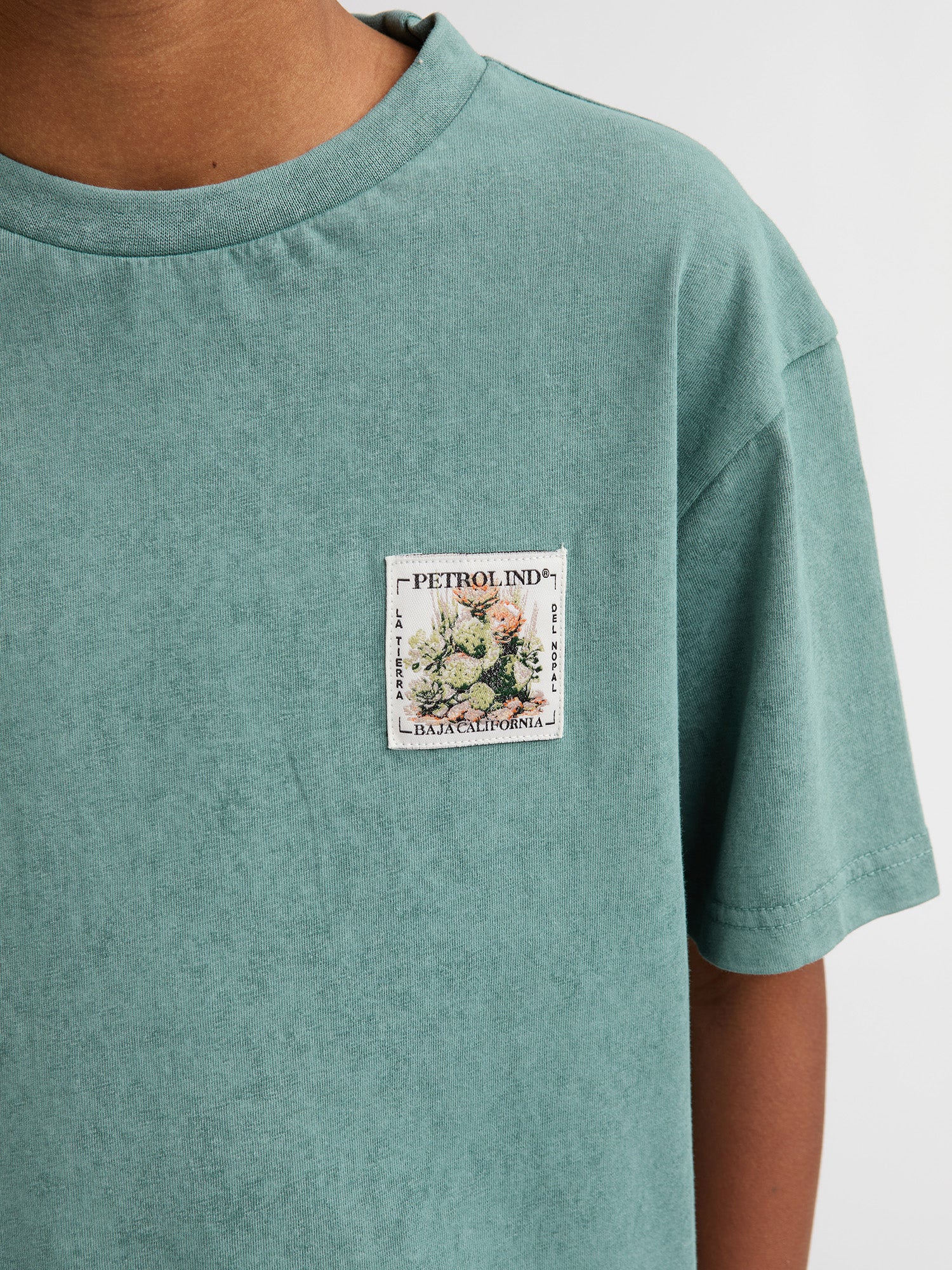Petrol Industries Boys T-Shirt Short Sleeve Relaxed Fit Oil Green