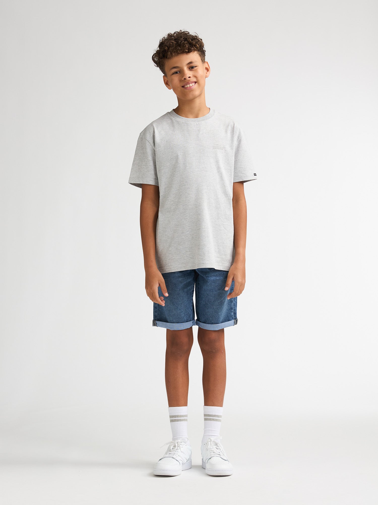 Petrol Industries Boys T-Shirt Short Sleeve Relaxed Fit Antique White Melee