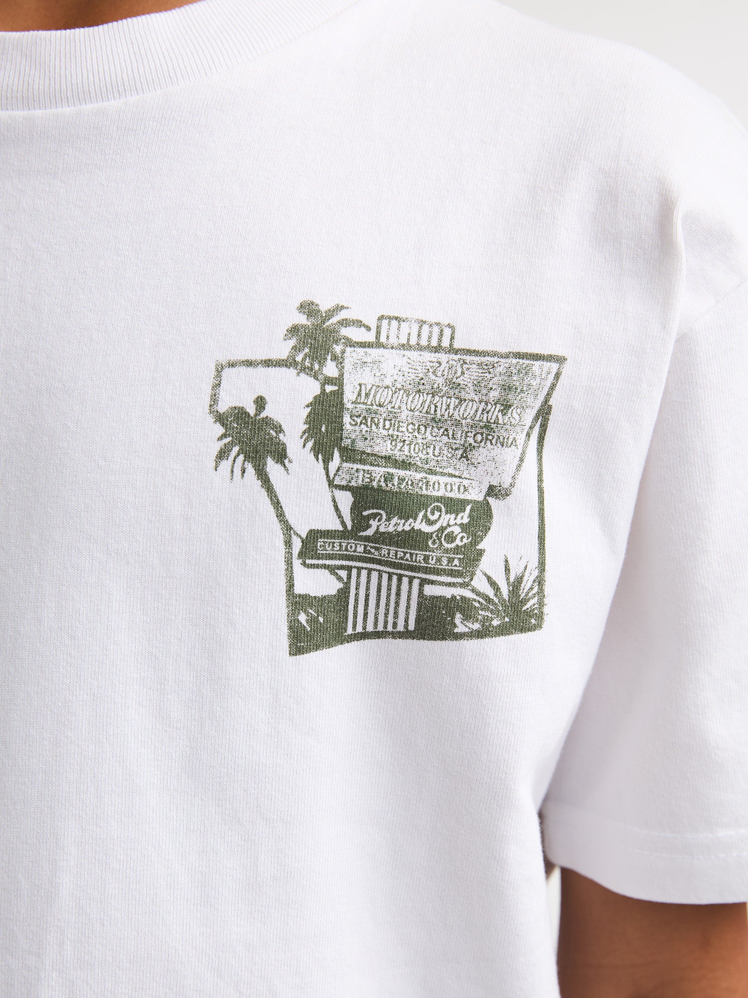 Petrol Industries Boys T-Shirt Short Sleeve Classic Print Relaxed Fit Bright White