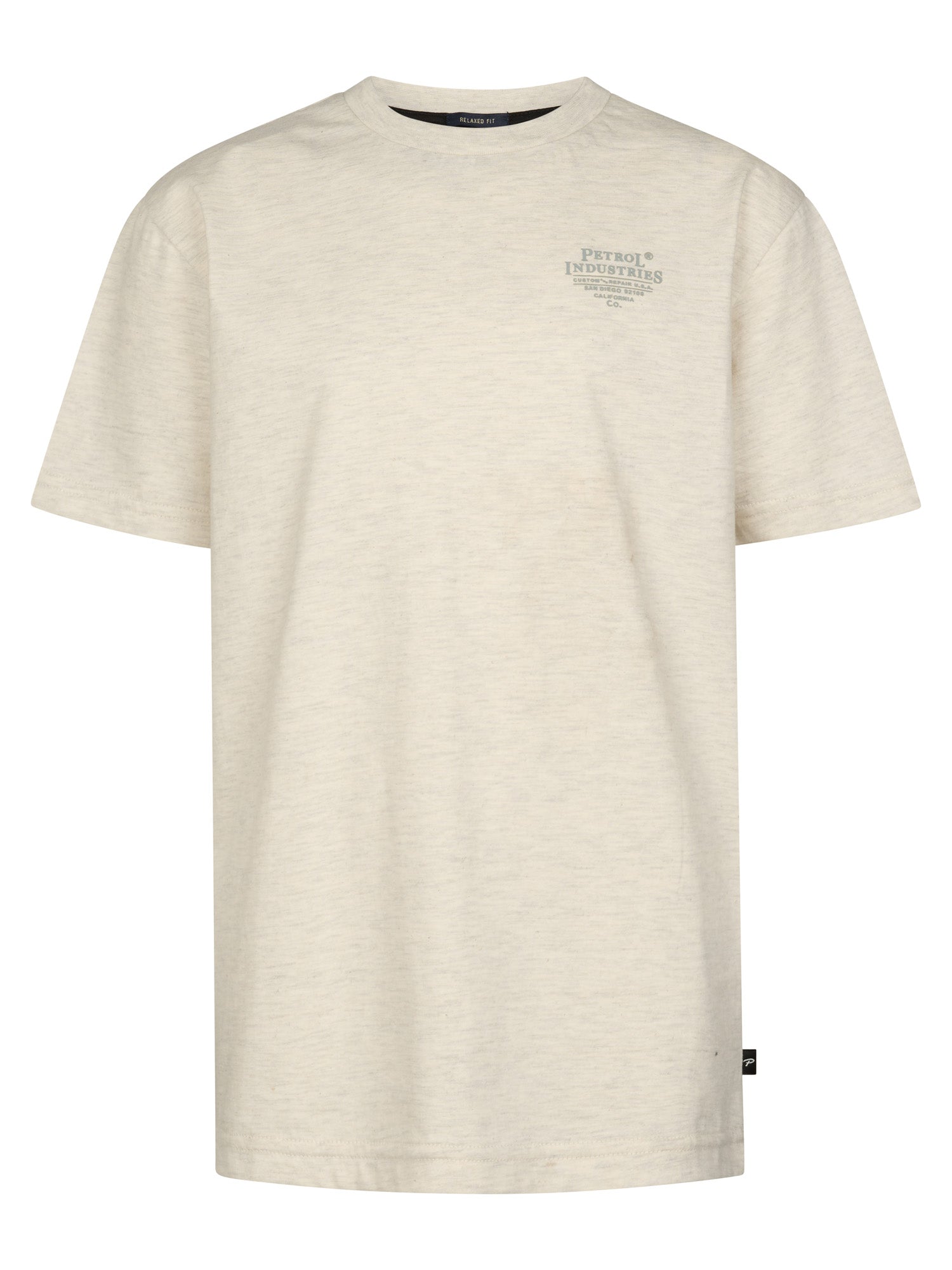 Petrol Industries Boys T-Shirt Short Sleeve Classic Print Relaxed Fit Antique White Melee