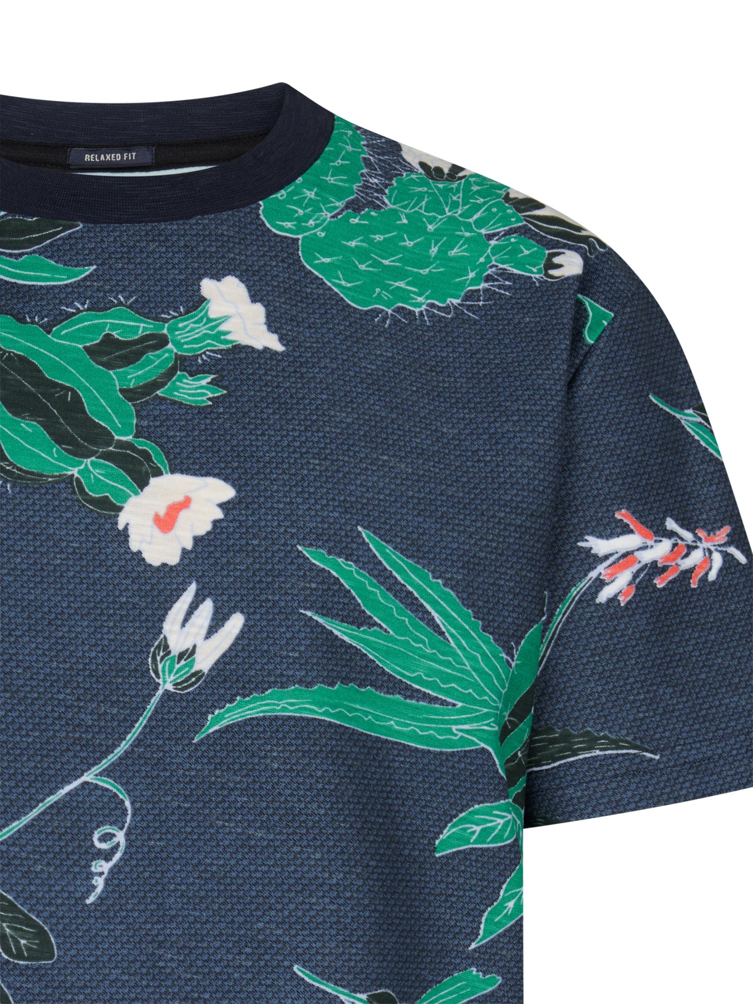 Petrol Industries Boys T-Shirt Short Sleeve All-Over Print Relaxed Fit Navy Blue