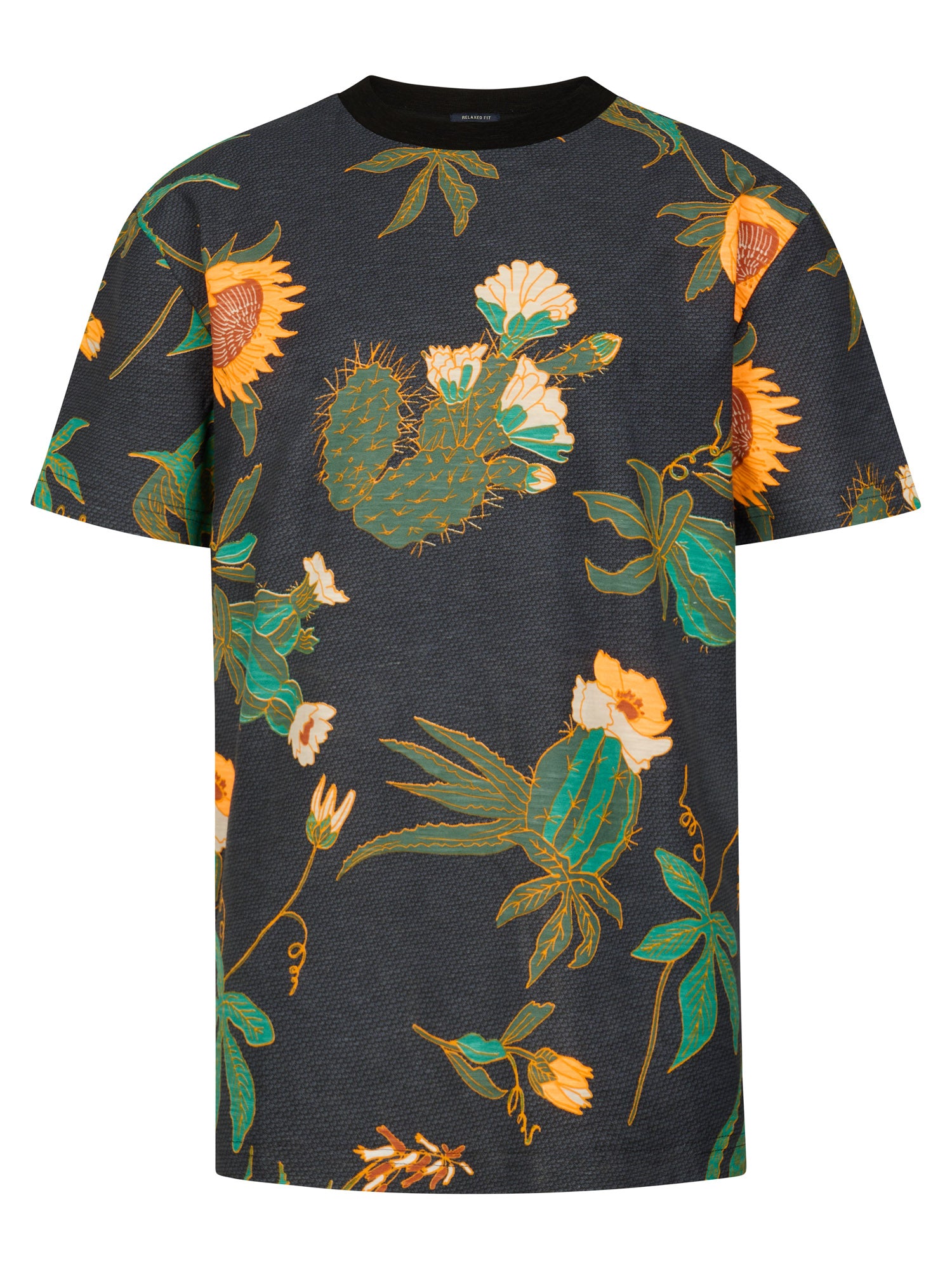 Petrol Industries Boys T-Shirt Short Sleeve All-Over Print Relaxed Fit Black