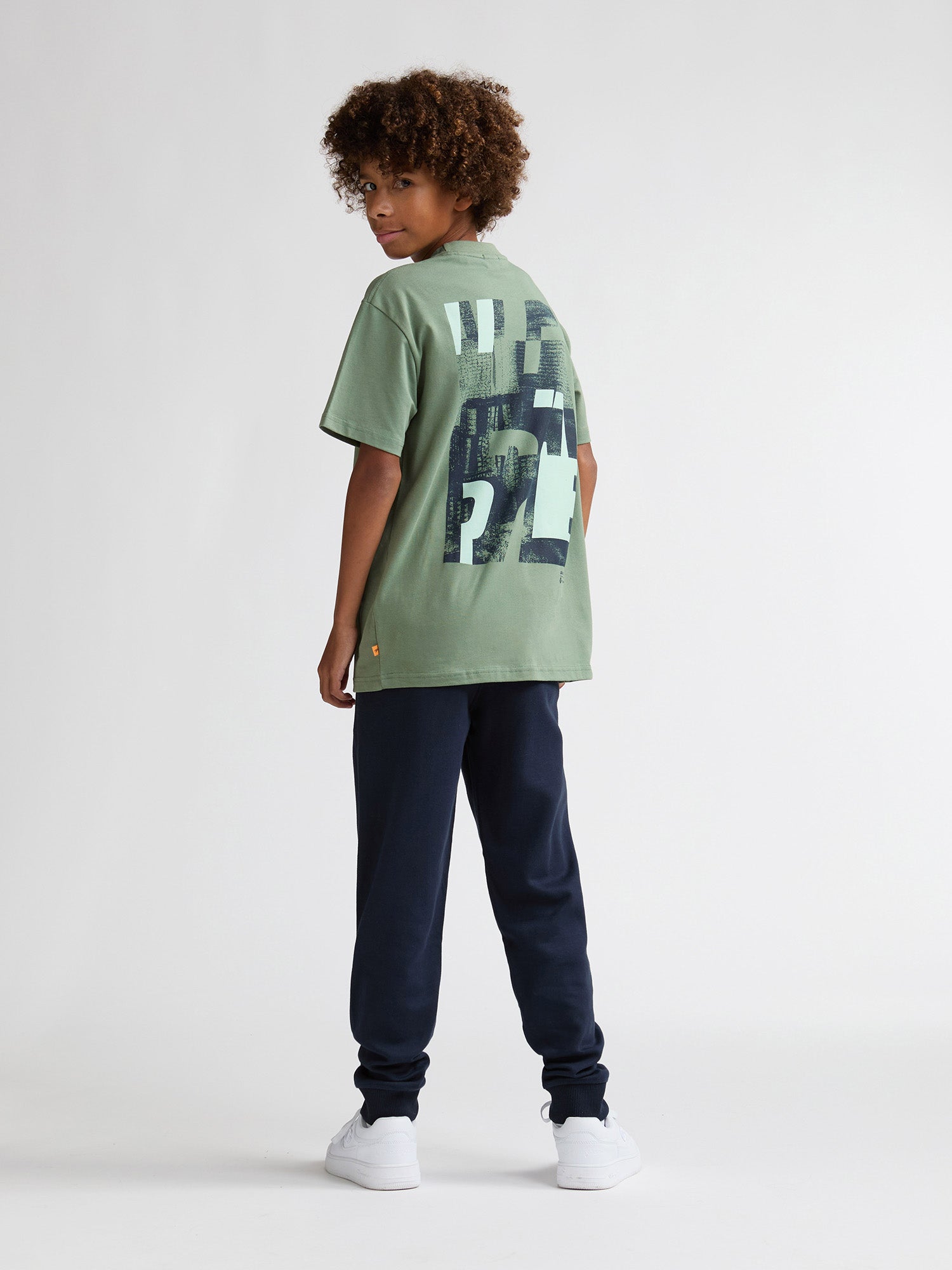 Petrol Industries Boys T-Shirt Short Sleeve Photo Print Relaxed Fit Sage