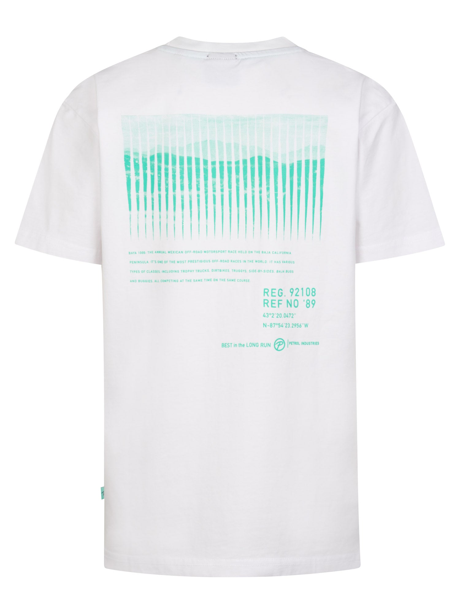 Petrol Industries Boys T-Shirt Short Sleeve Classic Print Relaxed Fit Bright White