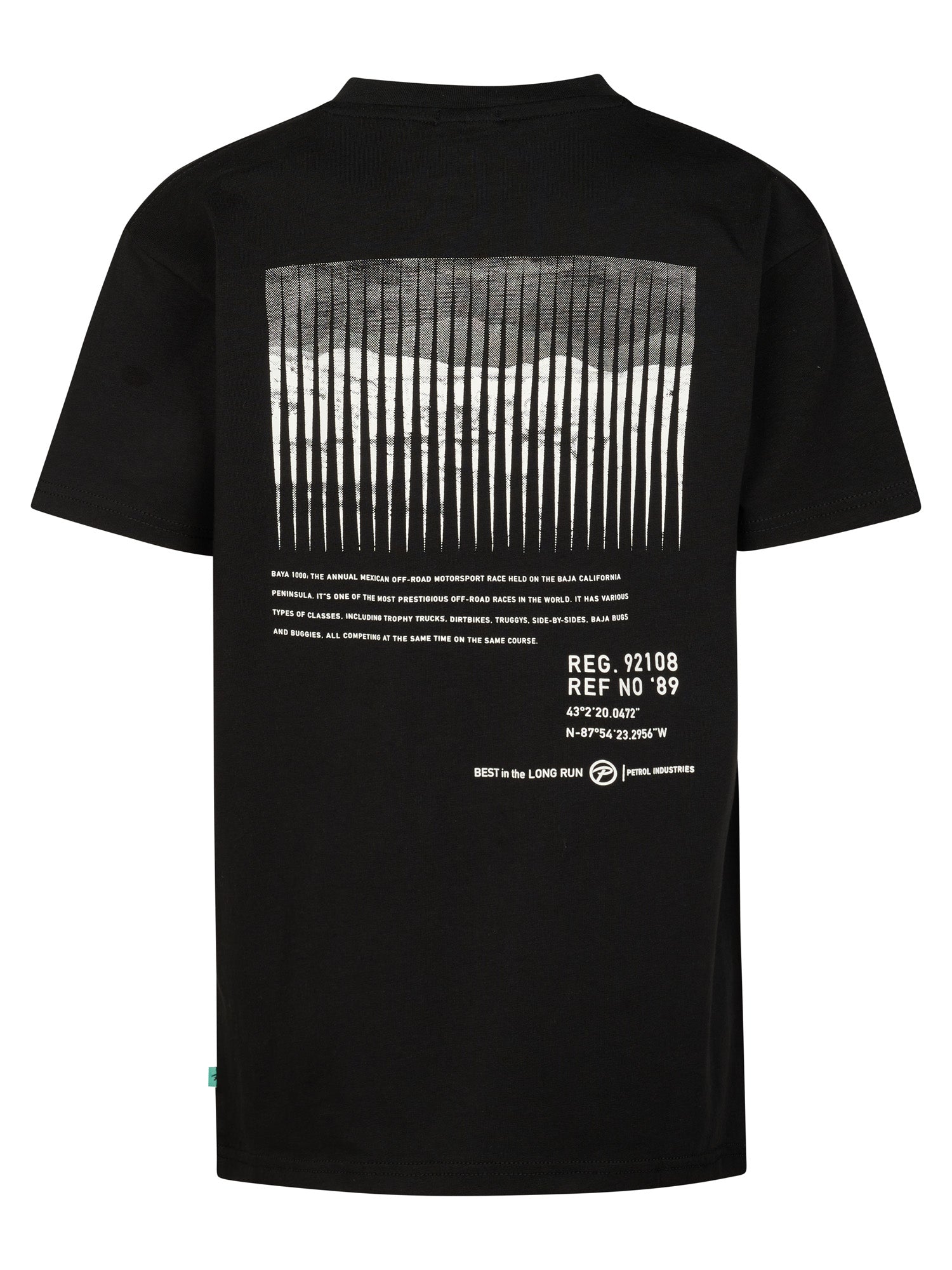 Petrol Industries Boys T-Shirt Short Sleeve Classic Print Relaxed Fit Black