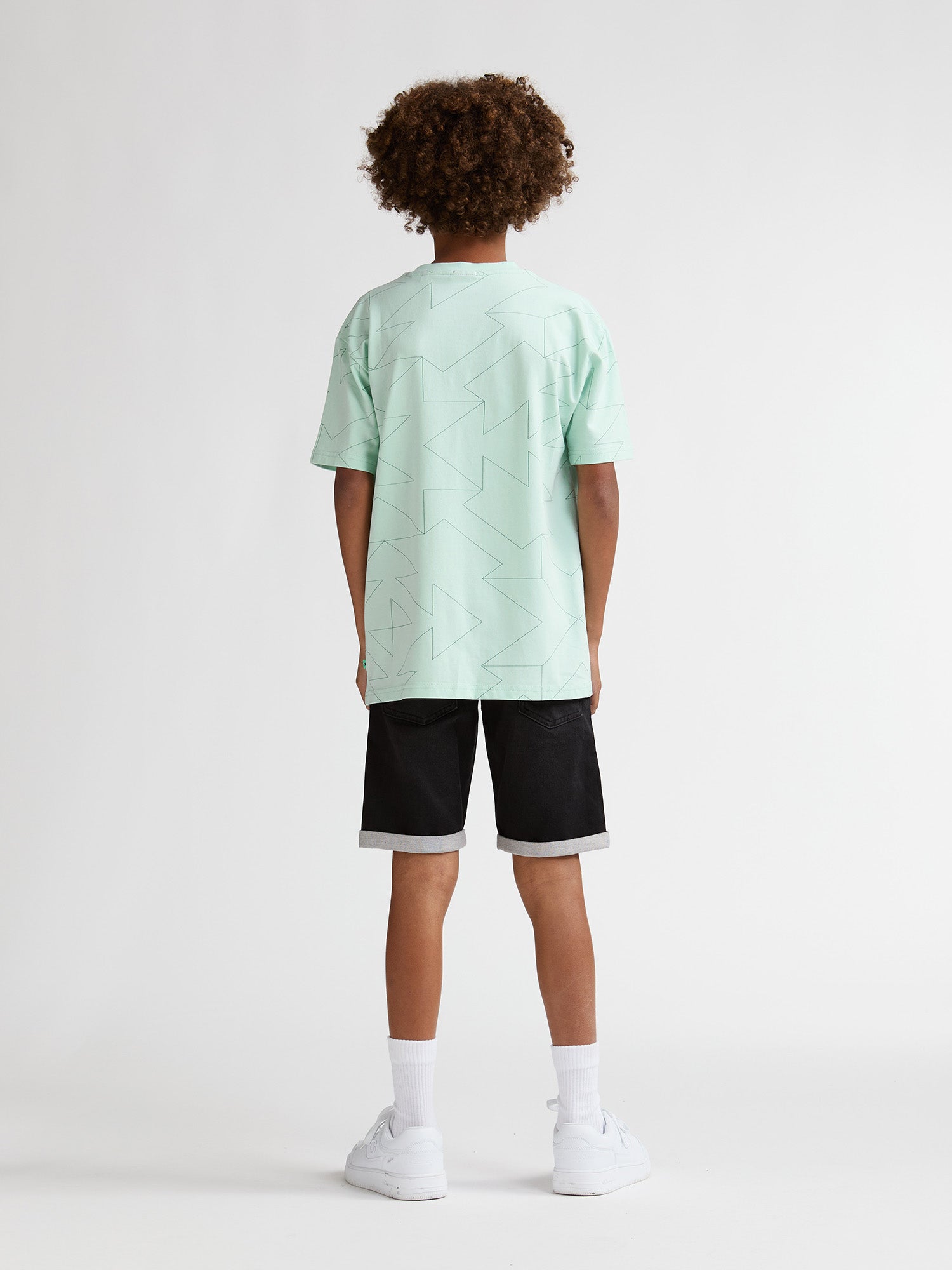 Petrol Industries Boys T-Shirt Short Sleeve All-Over Print Relaxed Fit Cool Mint
