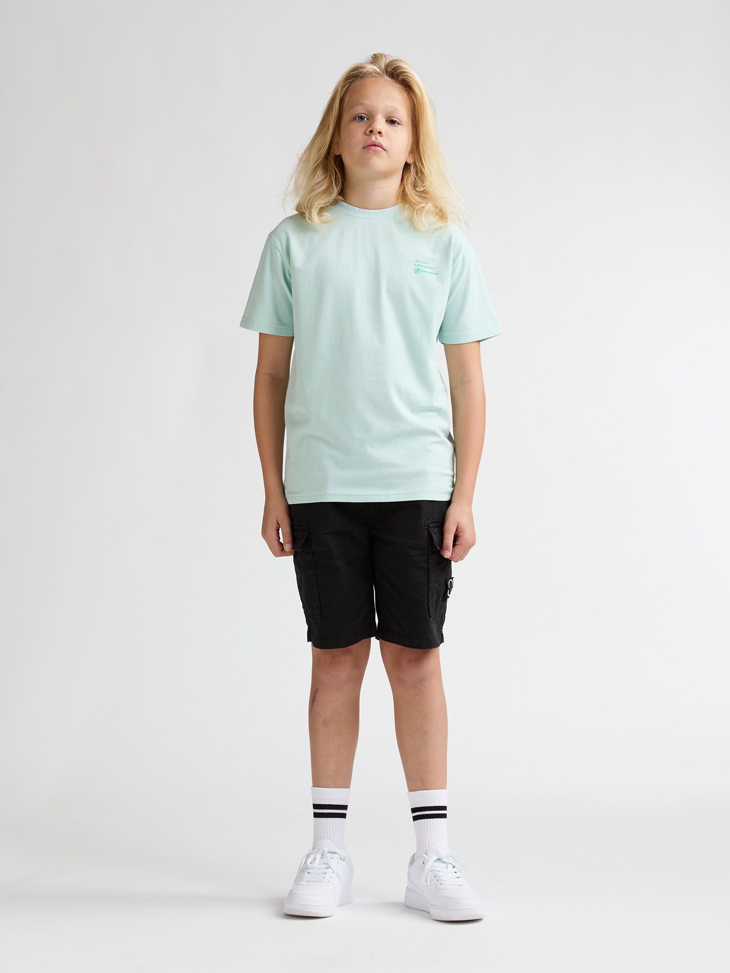 Petrol Industries Boys T-Shirt Short Sleeve Classic Print Relaxed Fit Cool Mint