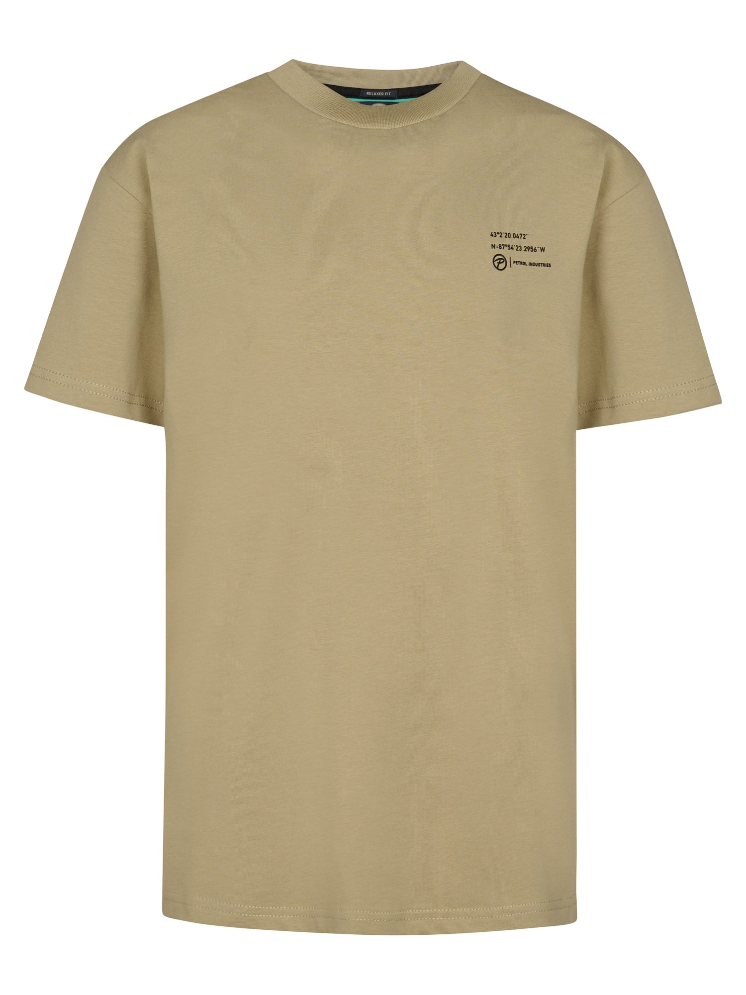 Petrol Industries Boys T-Shirt Short Sleeve Classic Print Relaxed Fit Light Tan