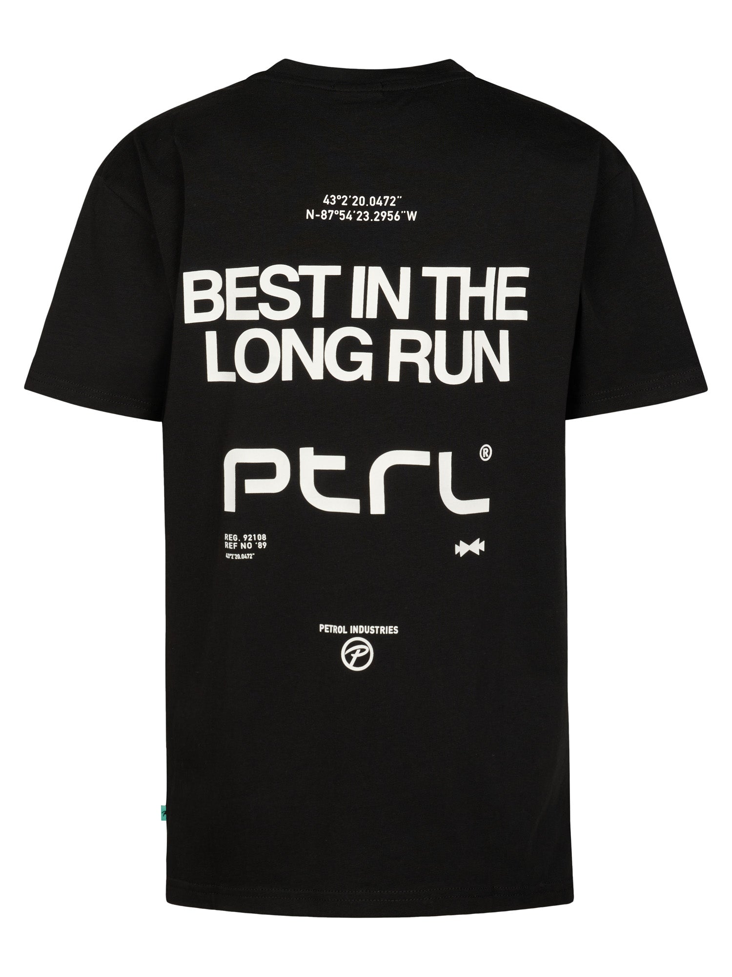 Petrol Industries Boys T-Shirt Short Sleeve Classic Print Relaxed Fit Black