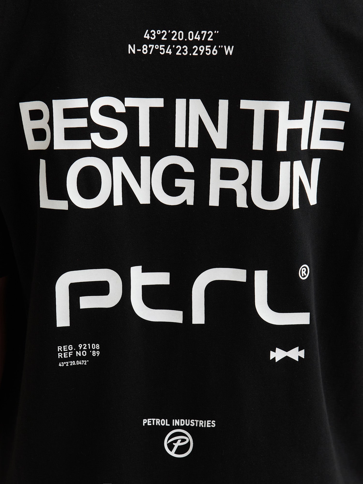 Petrol Industries Boys T-Shirt Short Sleeve Classic Print Relaxed Fit Black