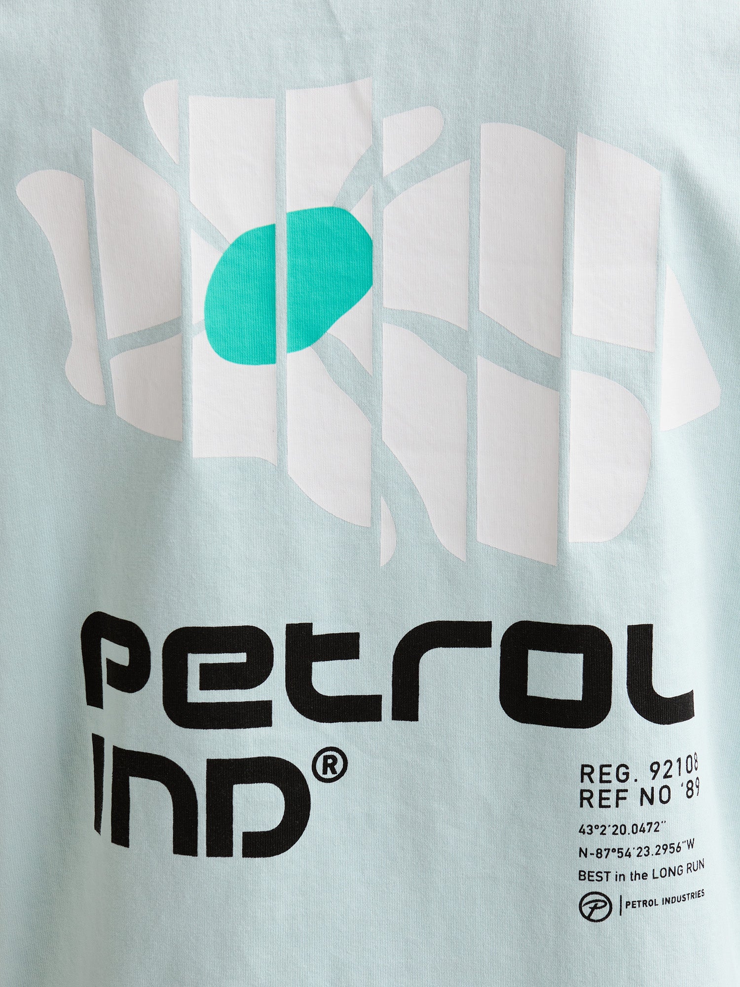 Petrol Industries Boys T-Shirt Short Sleeve Classic Print Relaxed Fit Cool Mint