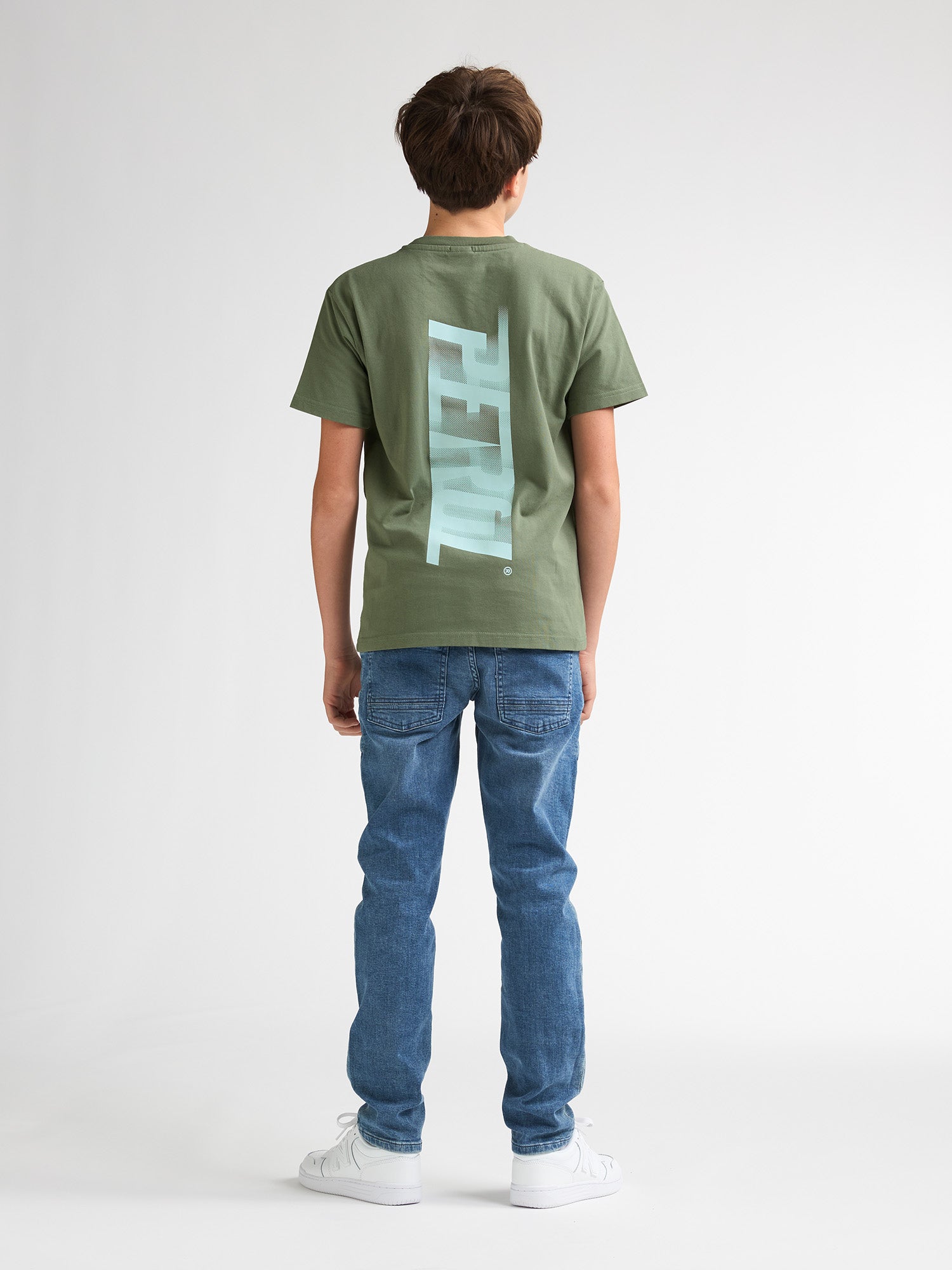 Petrol Industries Boys T-Shirt Short Sleeve Classic Print Relaxed Fit Sage